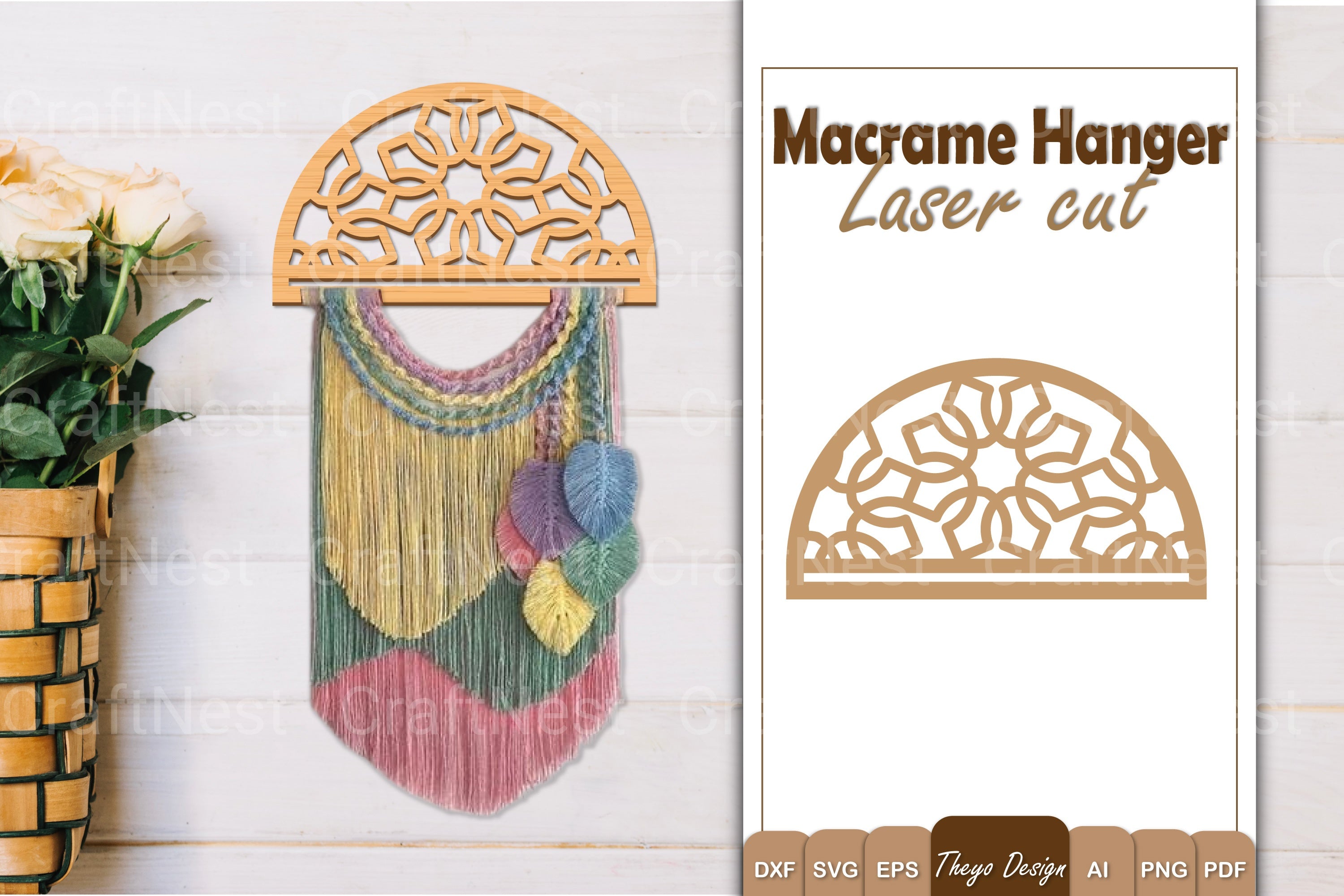 Macrame Flower SVG Bundle