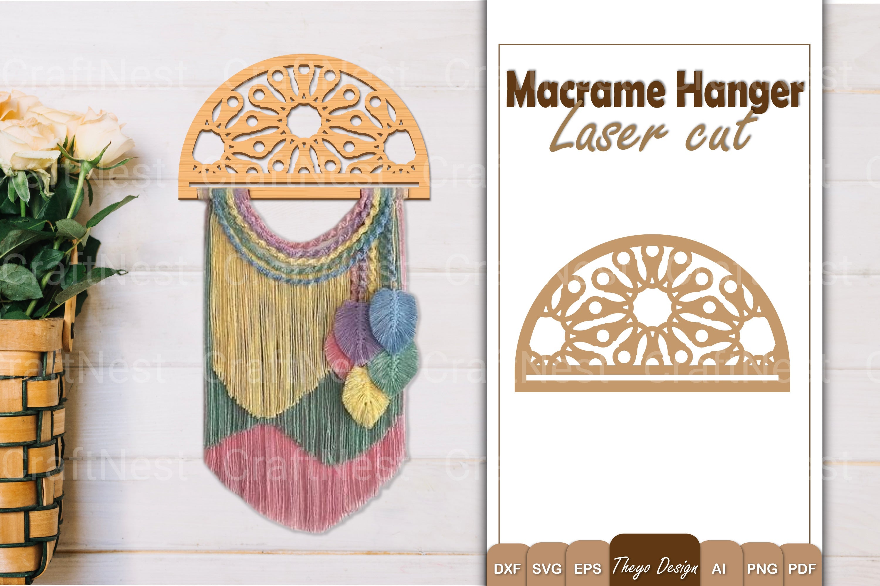 Macrame Flower SVG Bundle
