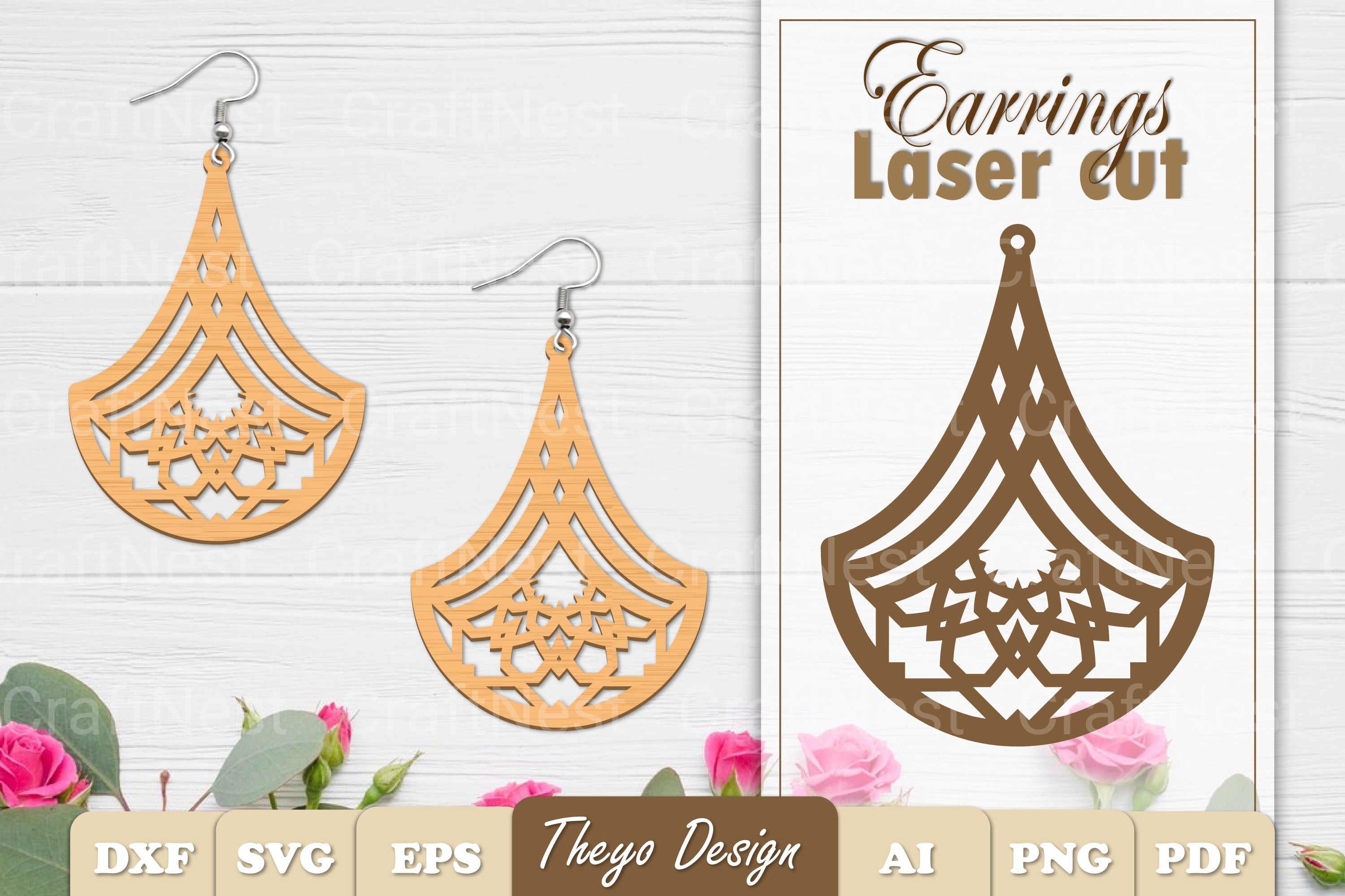 Earrings Mandala SVG Bundle