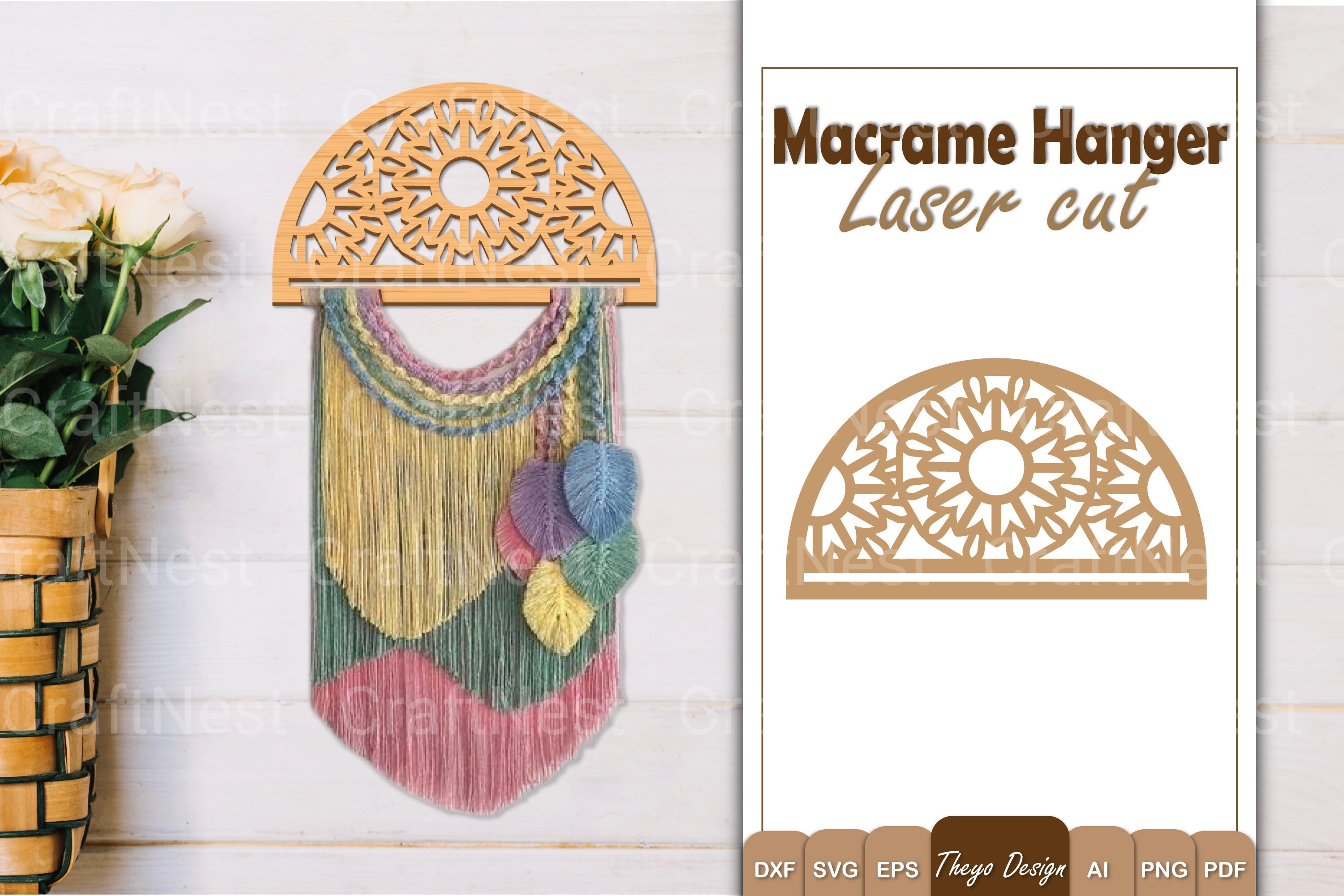 Macrame Flower SVG Bundle
