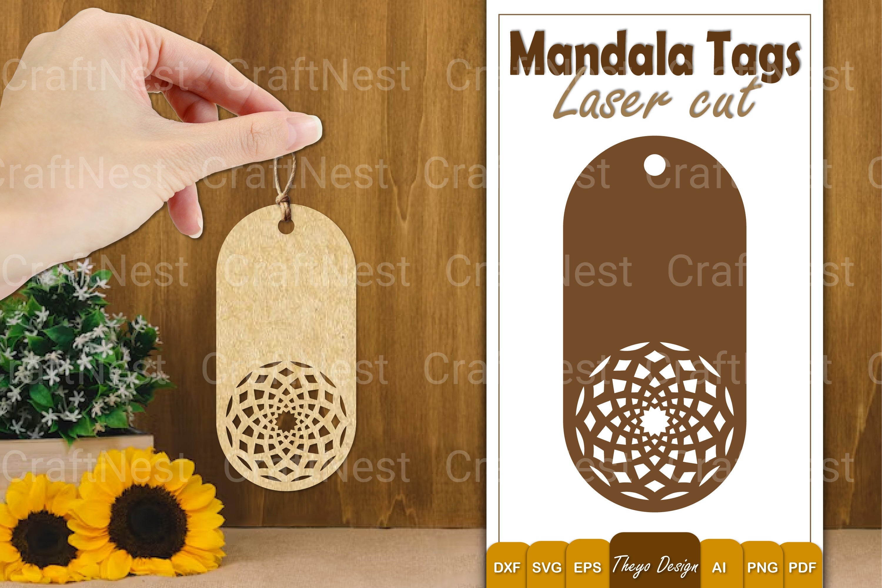 Mandala Tags SVG Bundle