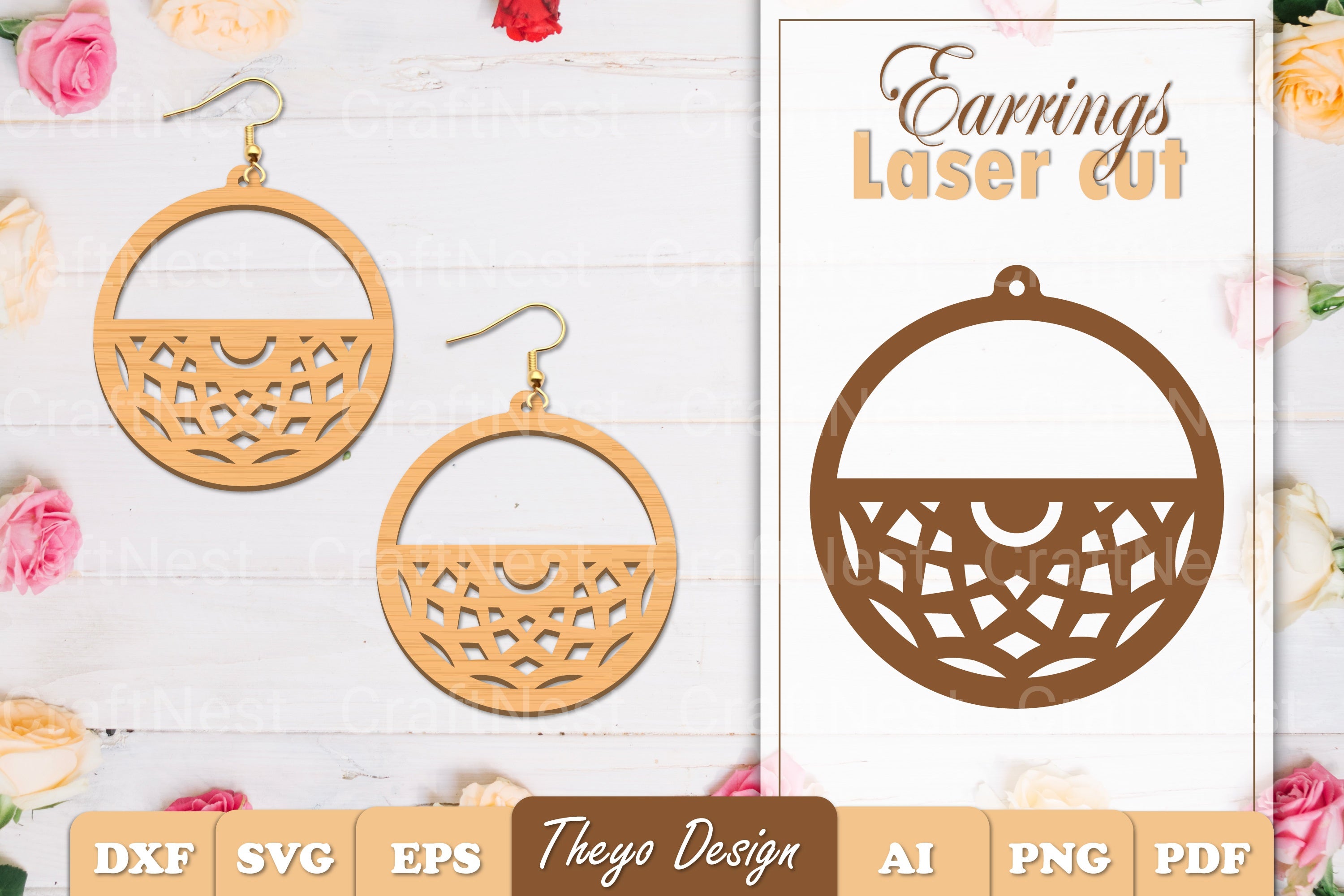 Earrings Mandala SVG Bundle