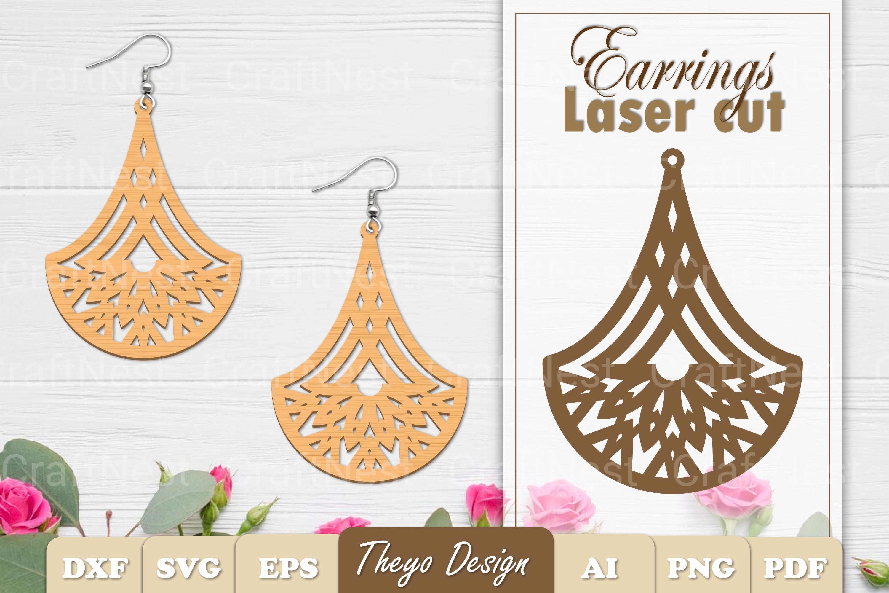 Earrings Mandala SVG Bundle