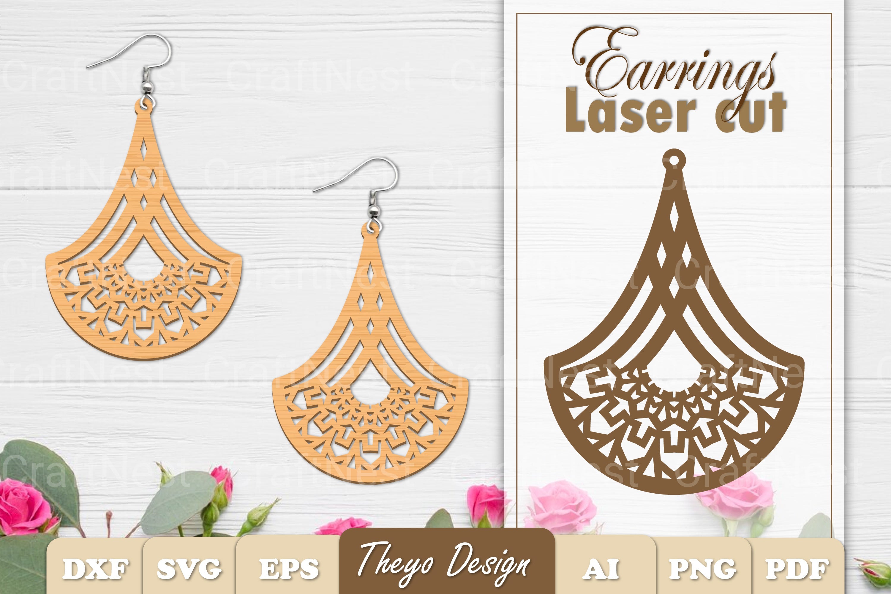 Earrings Mandala SVG Bundle
