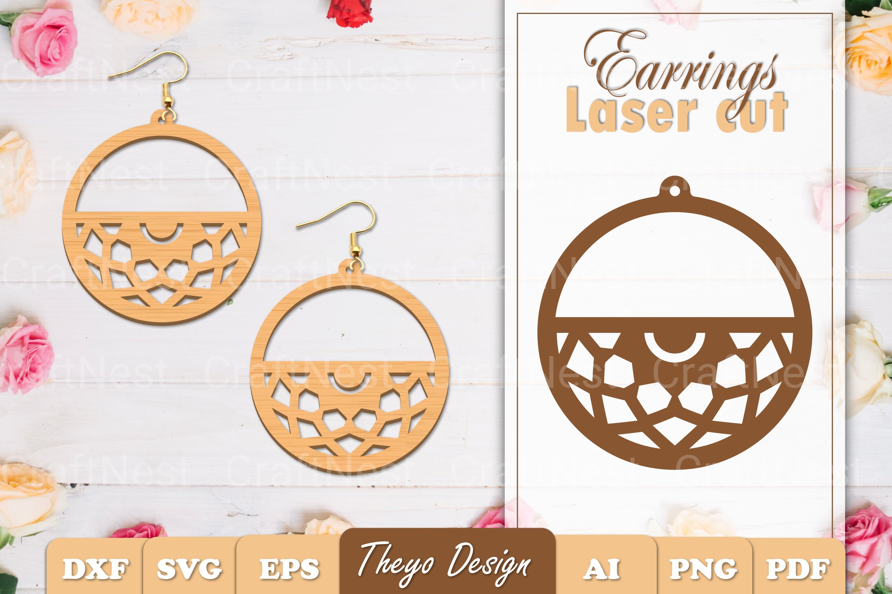 Earrings Mandala SVG Bundle