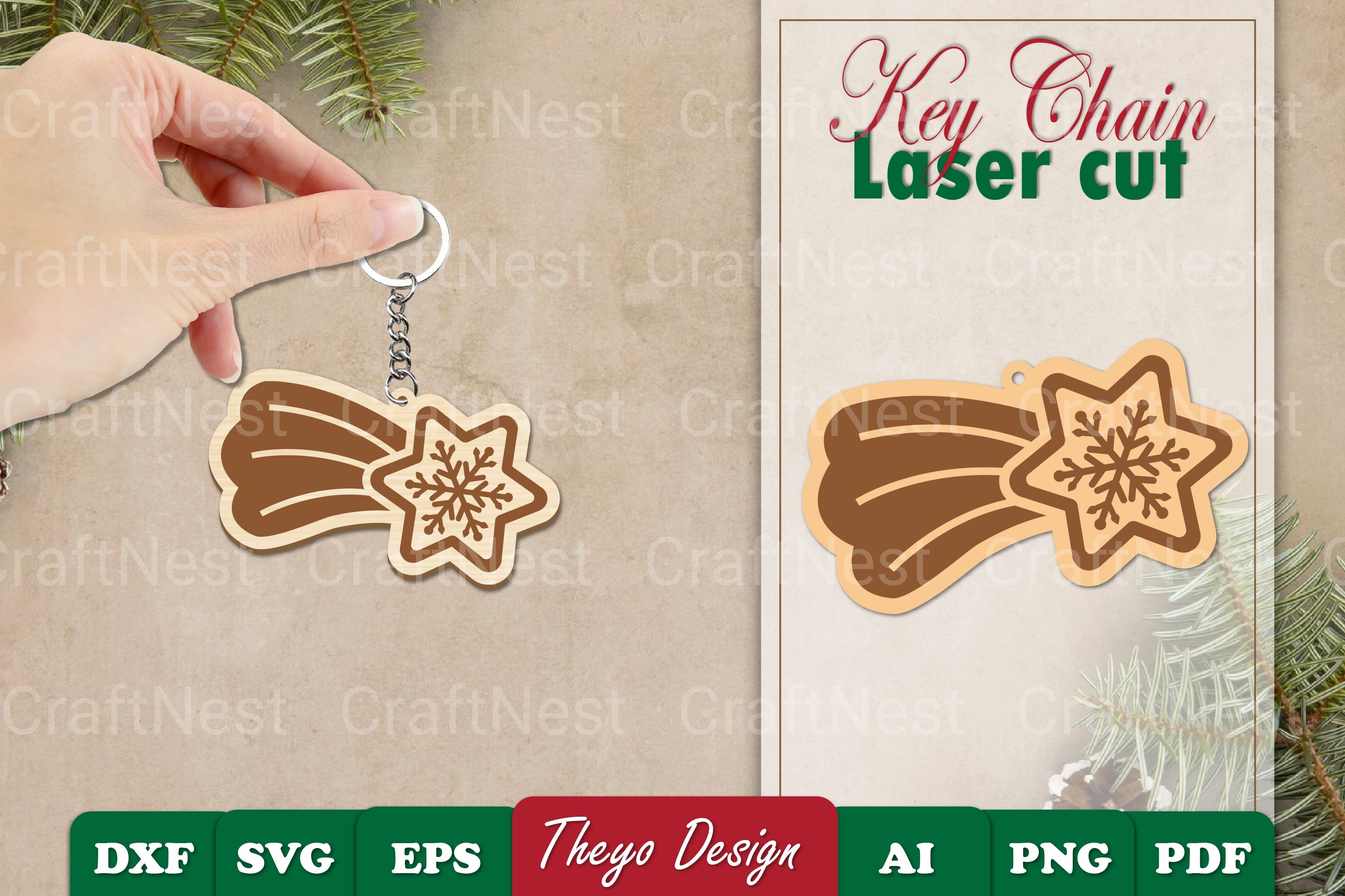 Christmas Keychain SVG Bundle