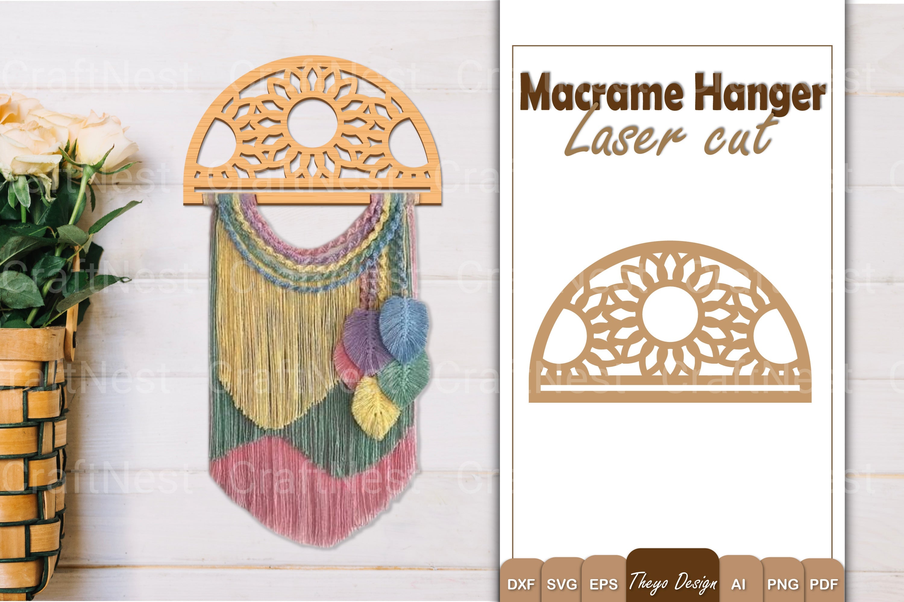 Macrame Flower SVG Bundle