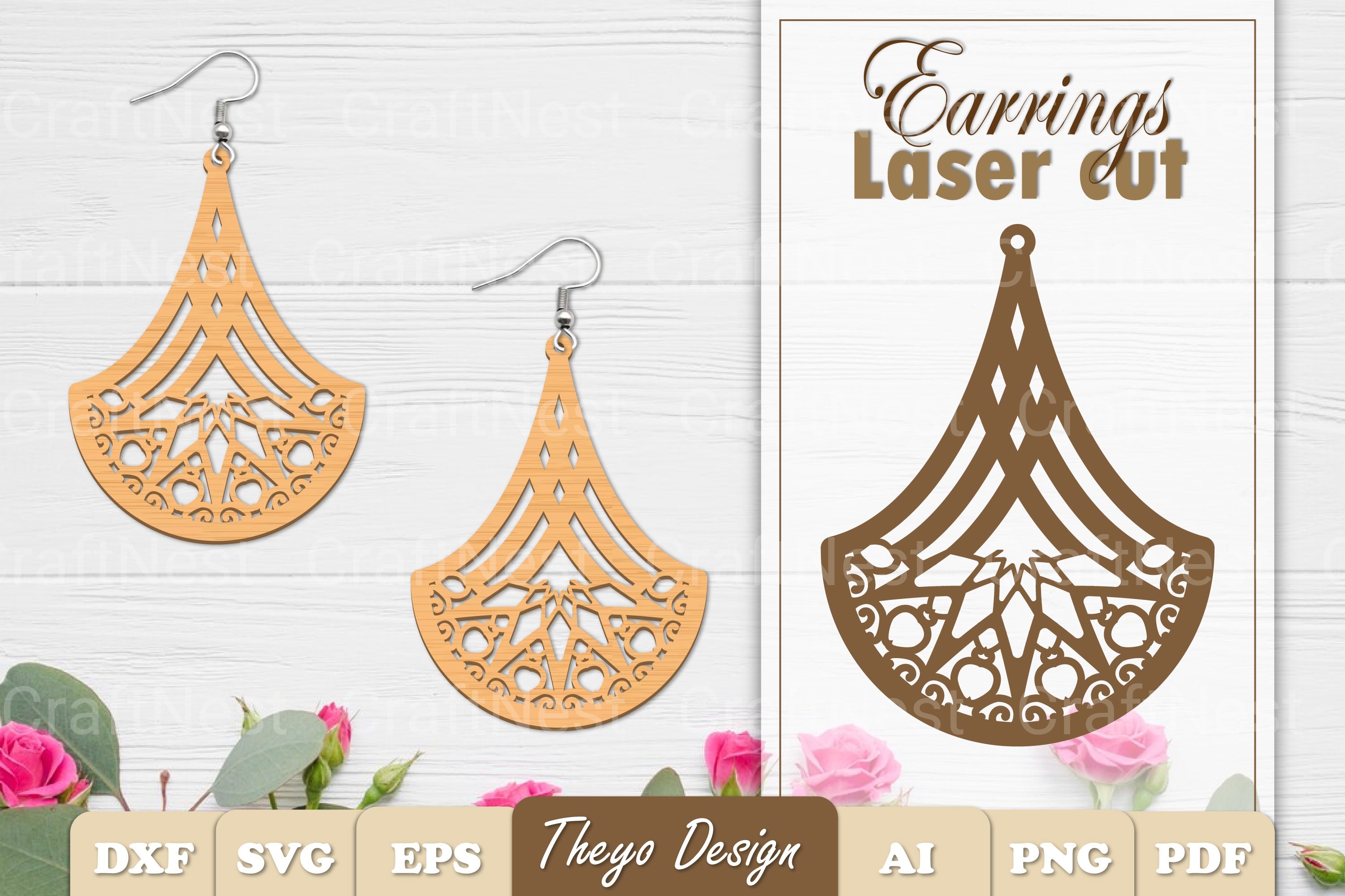 Earrings Mandala SVG Bundle