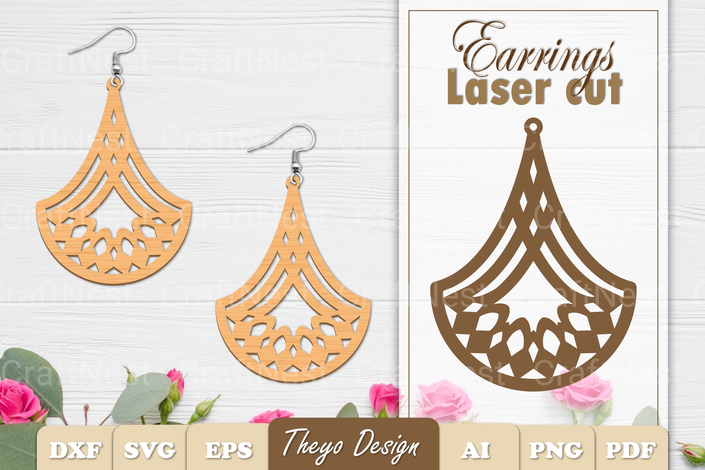 Earrings Mandala SVG Bundle