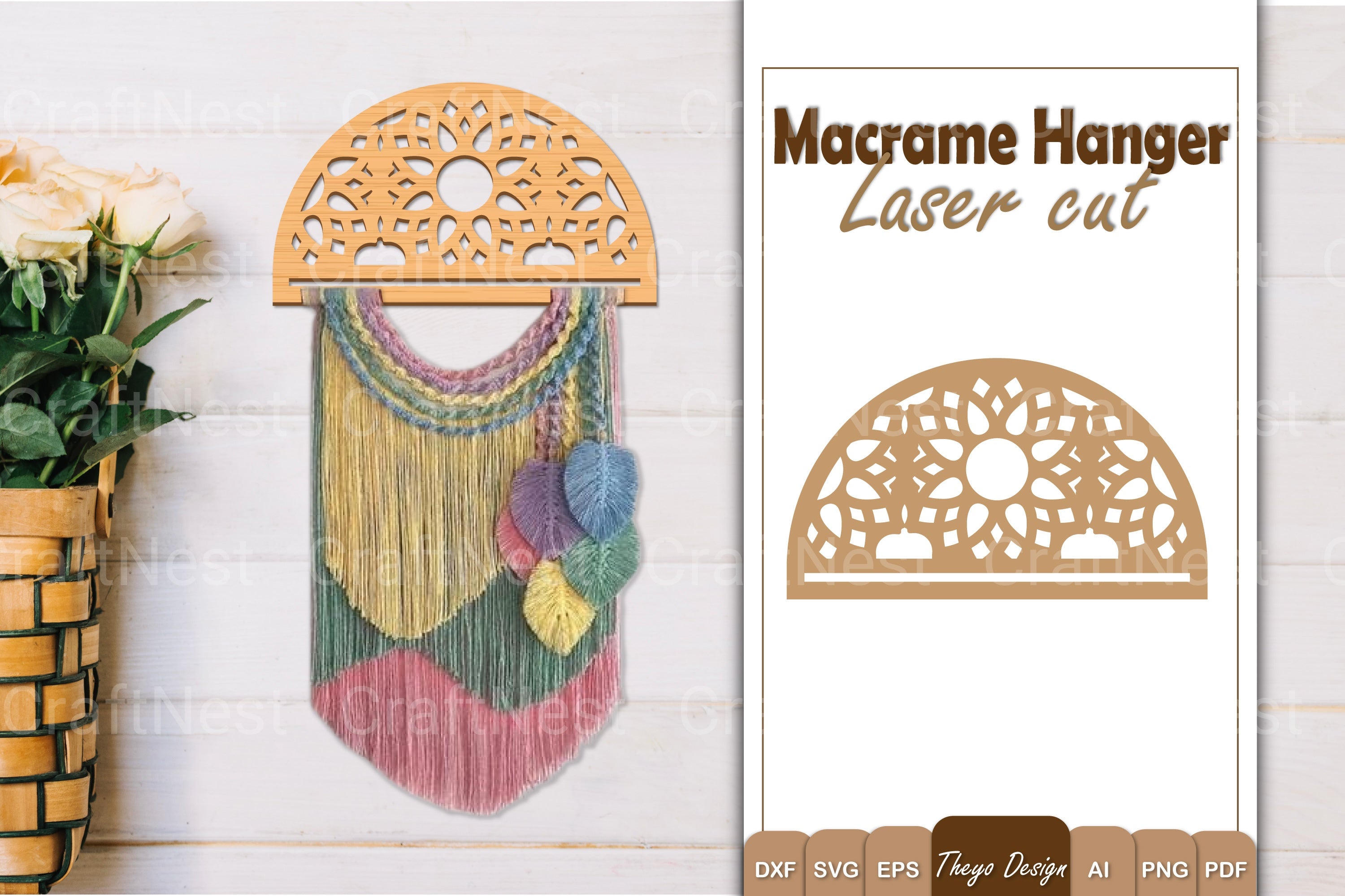 Macrame Flower SVG Bundle