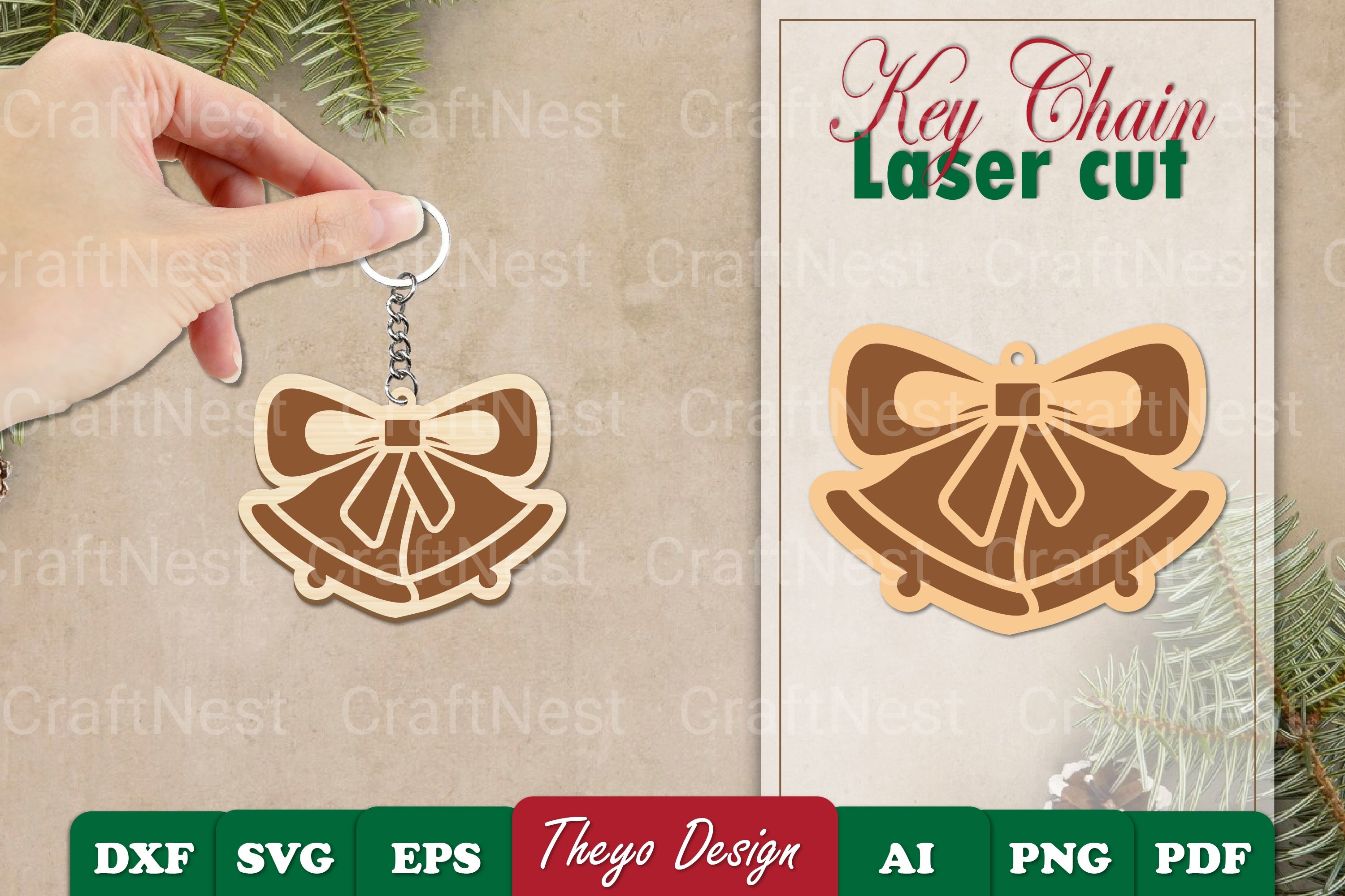 Christmas Keychain SVG Bundle