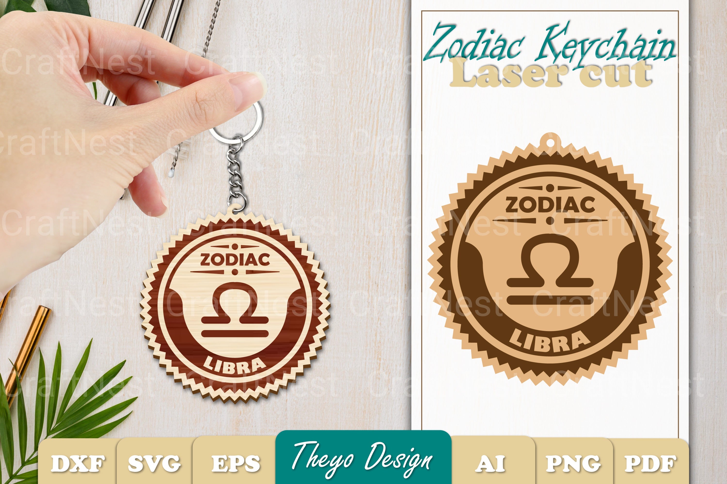 Zodiac Keychain SVG Collection