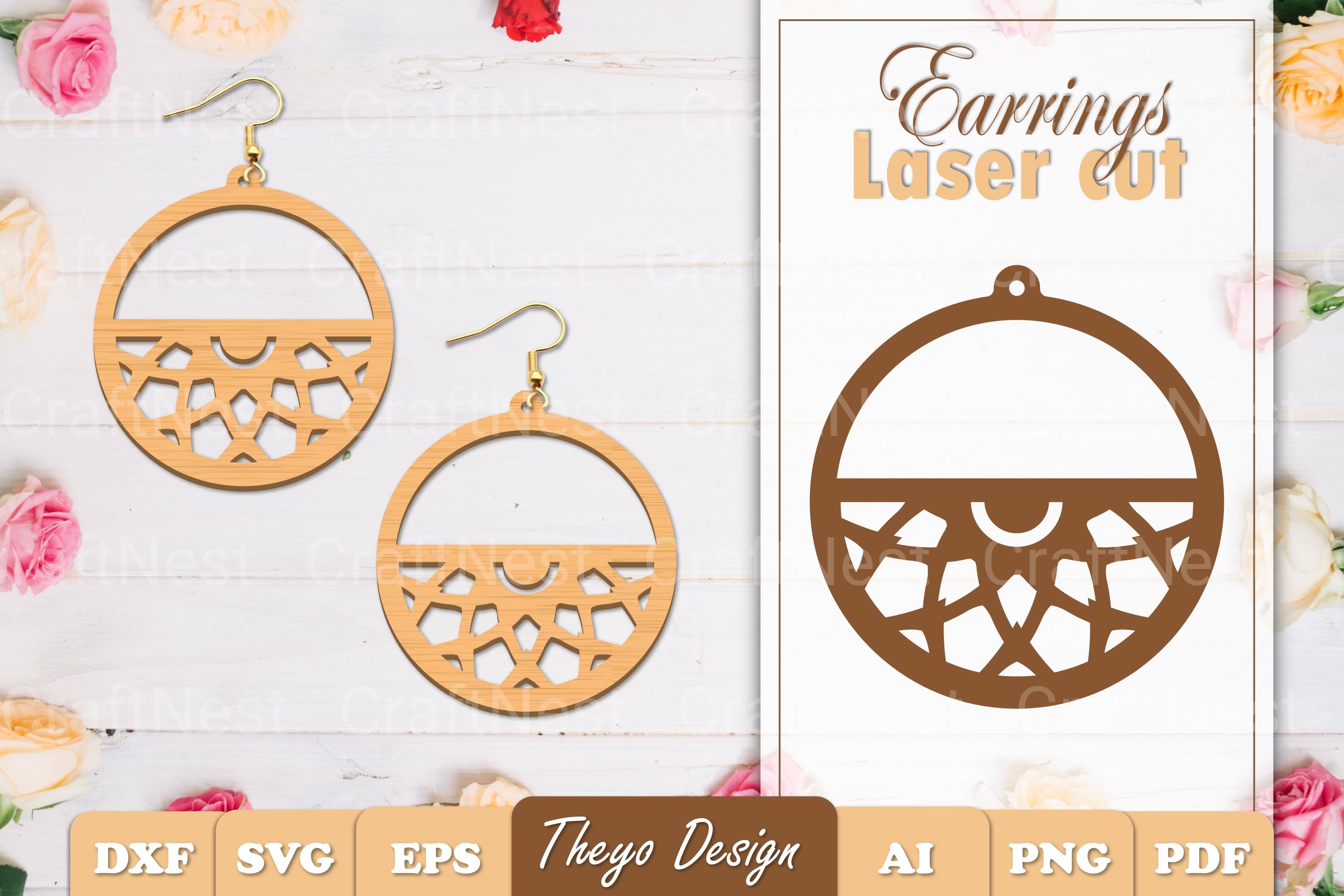 Earrings Mandala SVG Bundle