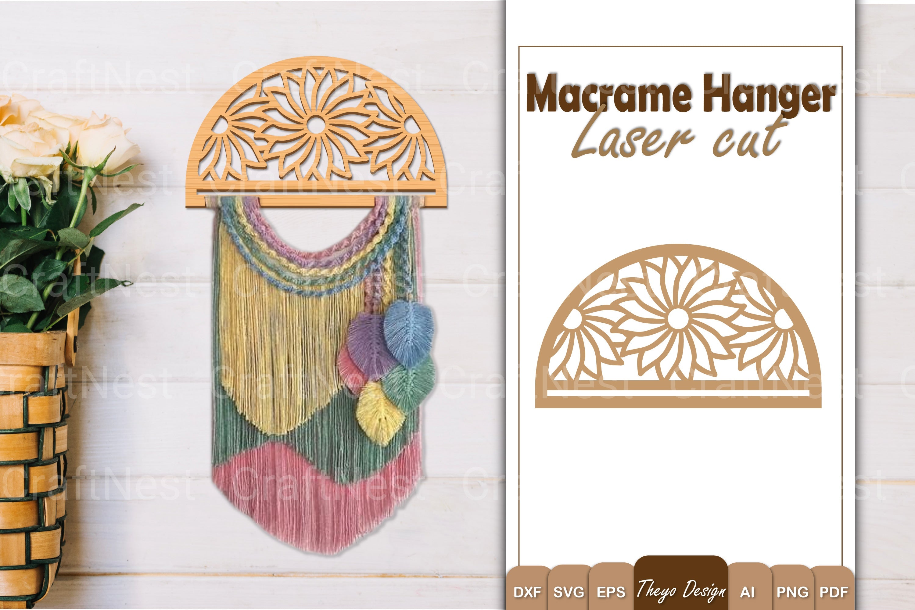 Macrame Flower SVG Bundle