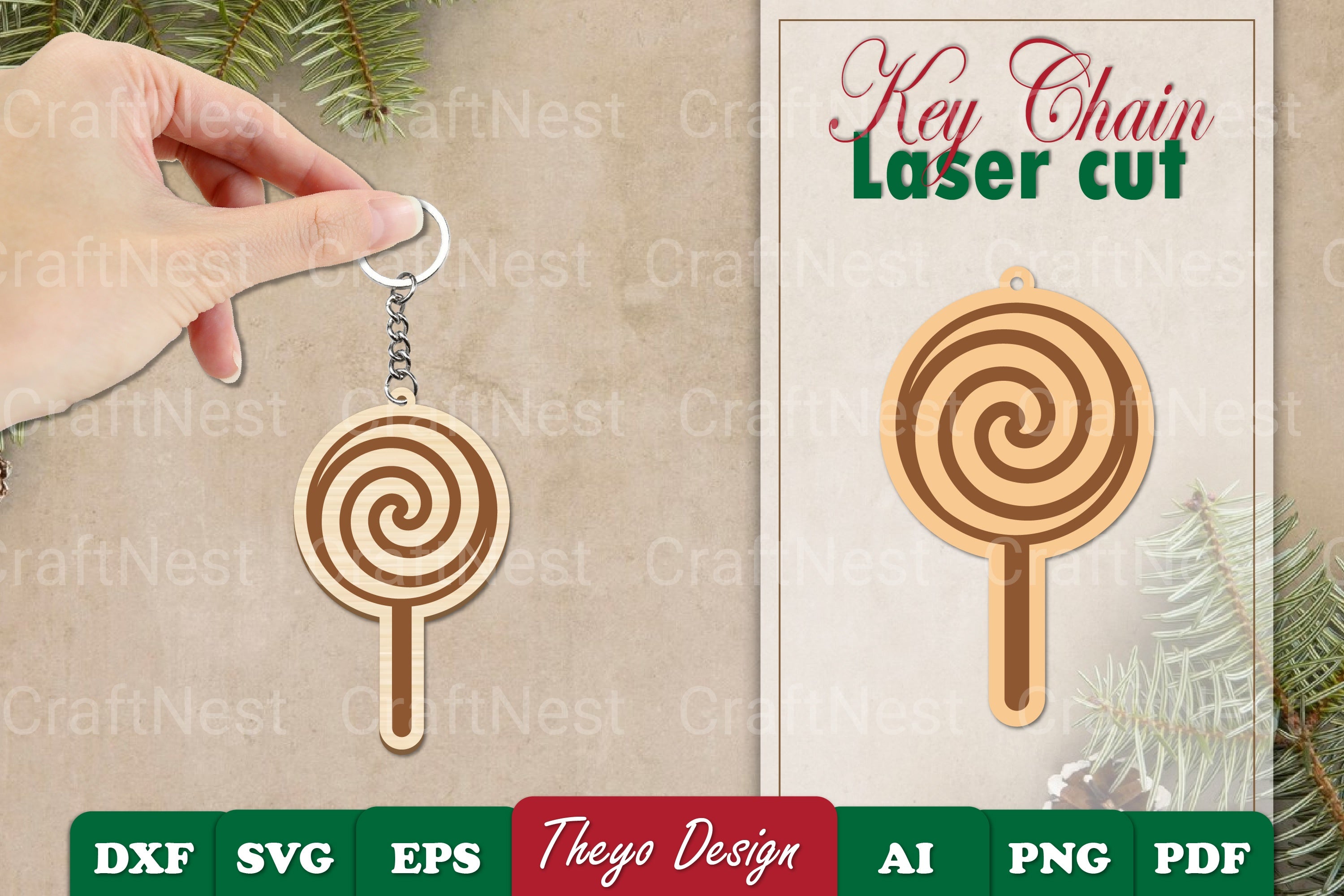 Christmas Keychain SVG Bundle