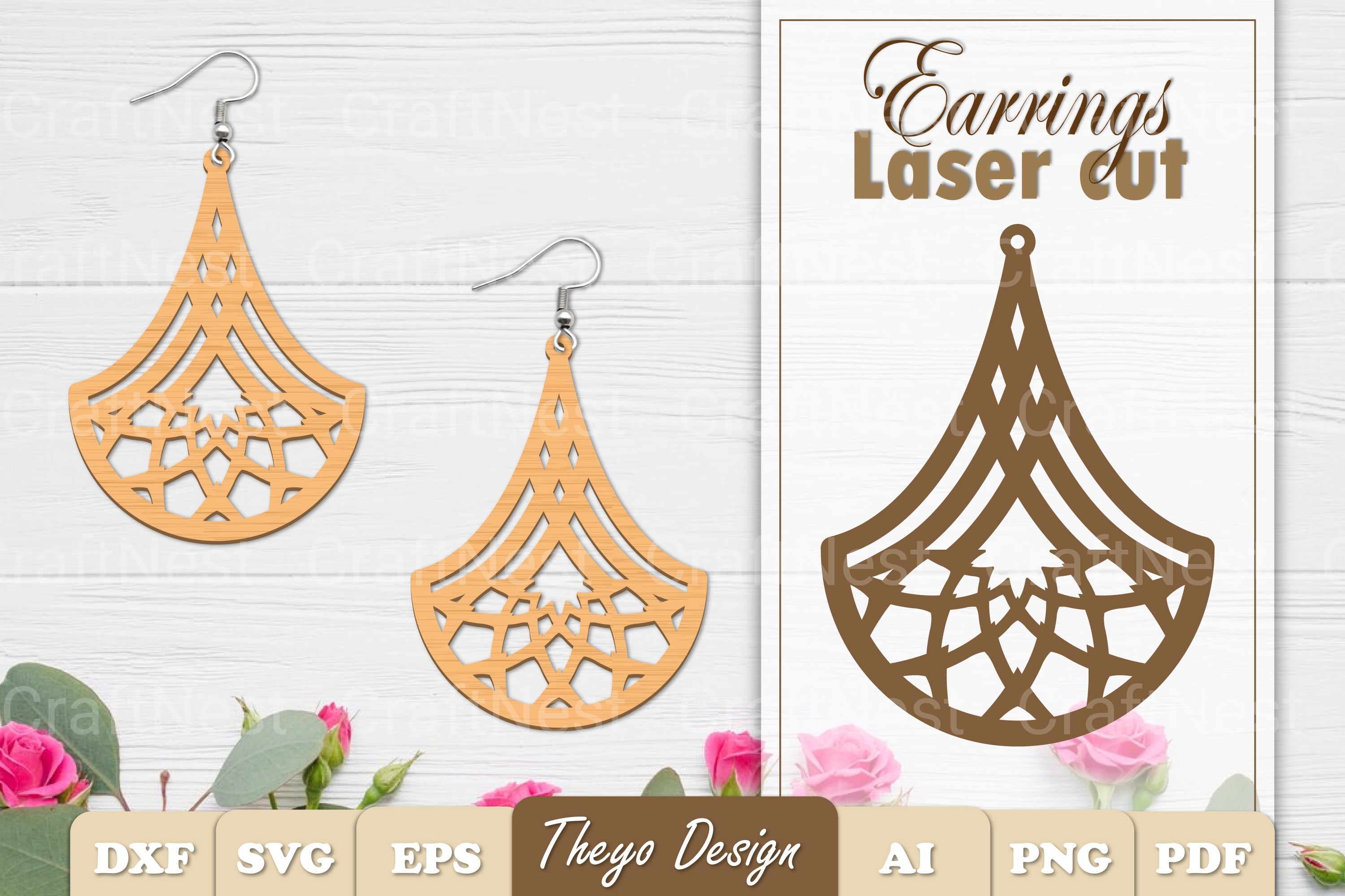 Earrings Mandala SVG Bundle