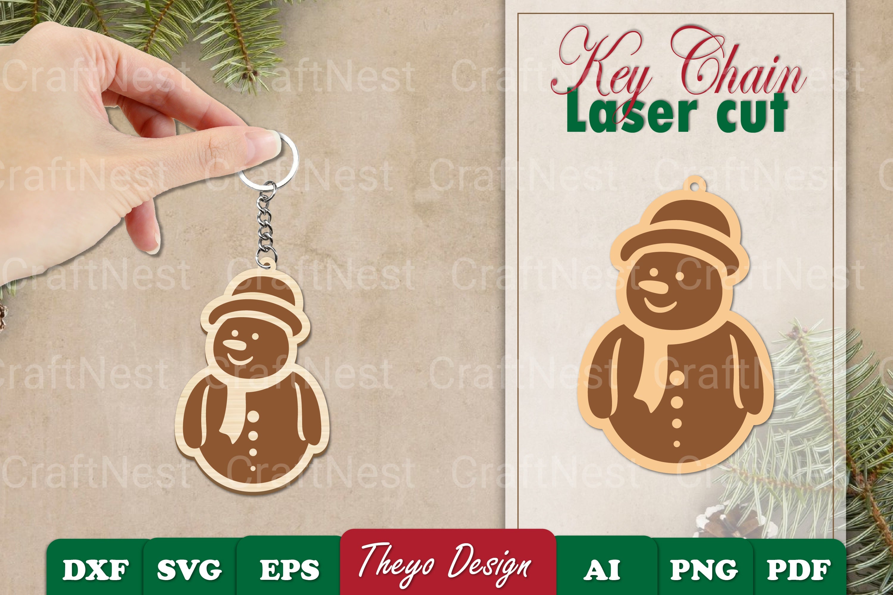 Christmas Keychain SVG Bundle