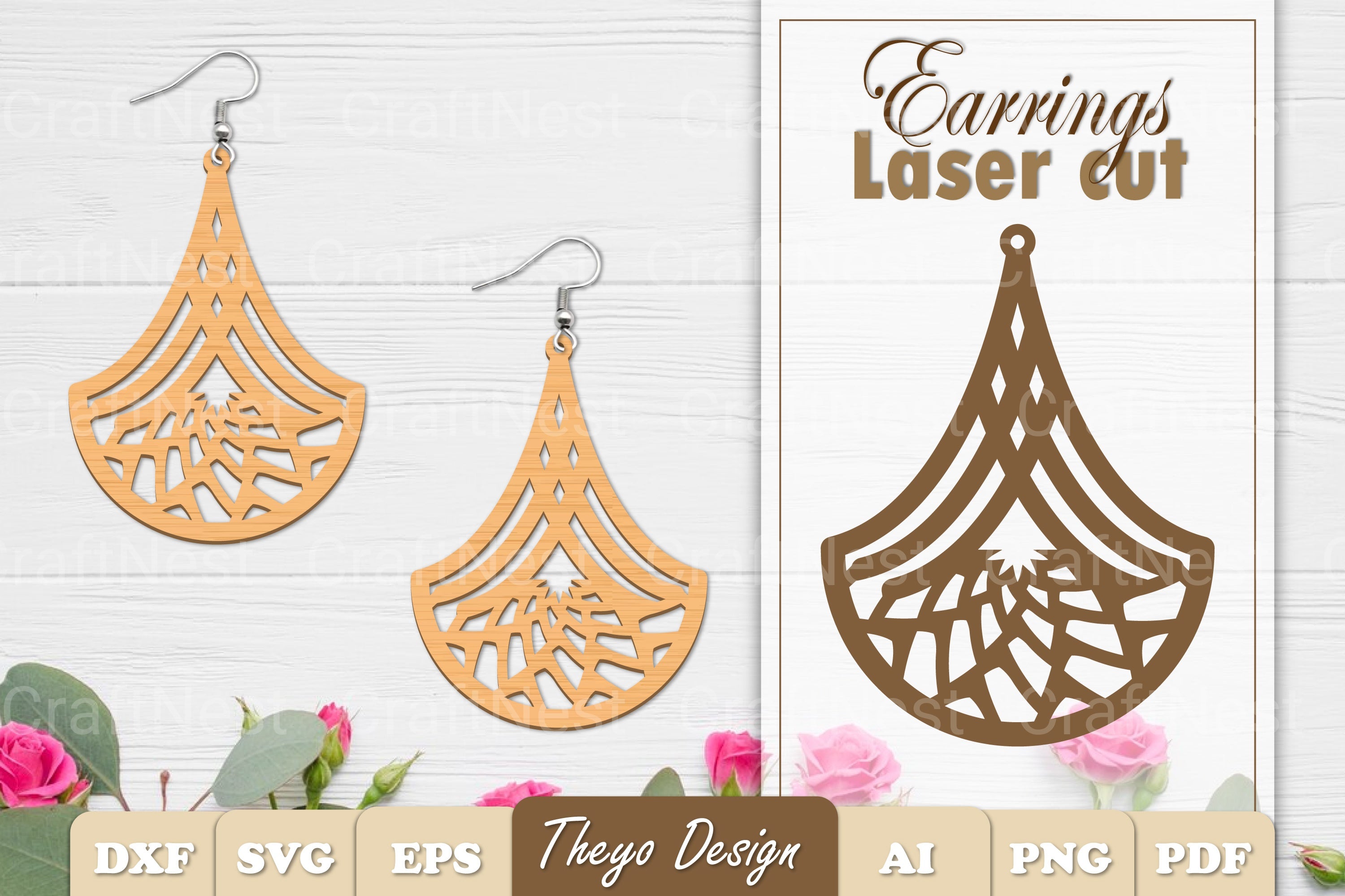 Earrings Mandala SVG Bundle