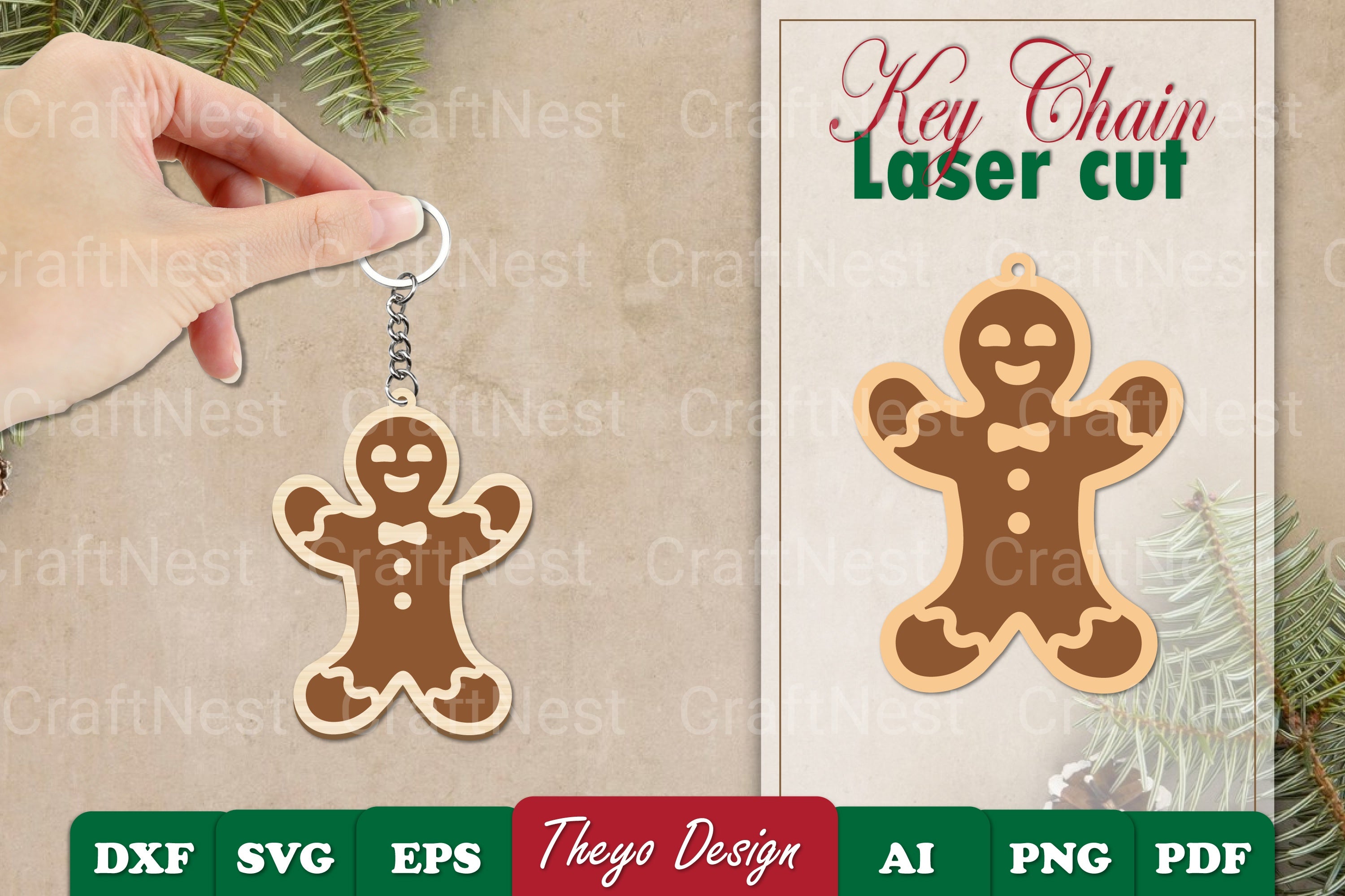 Christmas Keychain SVG Bundle
