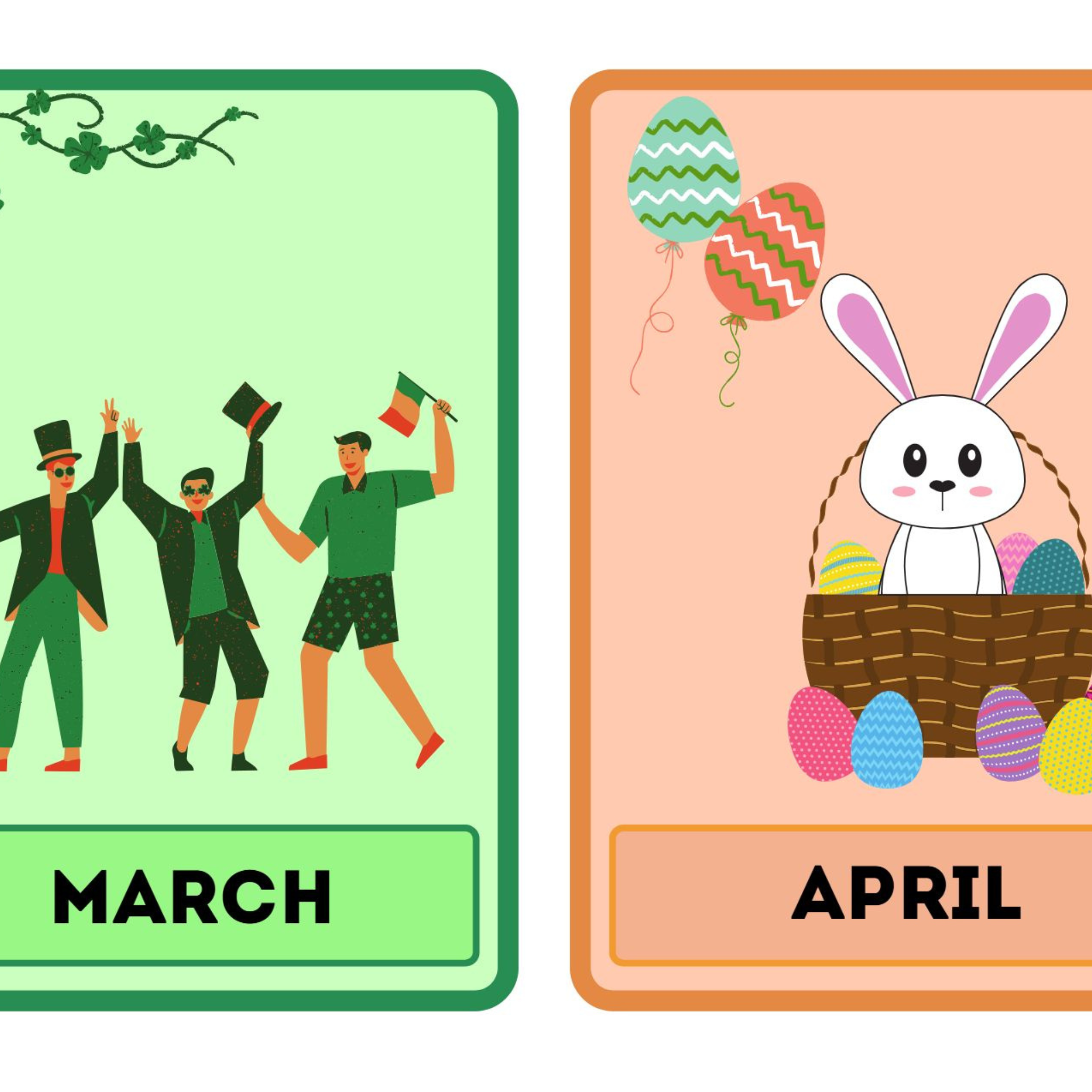 Months of the Year Flashcards