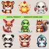 Grumpy Animals 2Clipart Bundle
