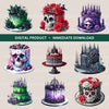Gothic Cakes Clipart Bundle