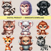 Grumpy Animals 1Clipart Bundle