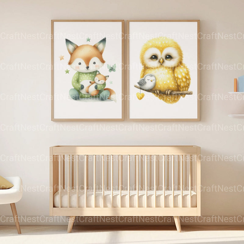 Nursery Animals Clipart Bundle 2 - CraftNest - Digital Crafting and Art