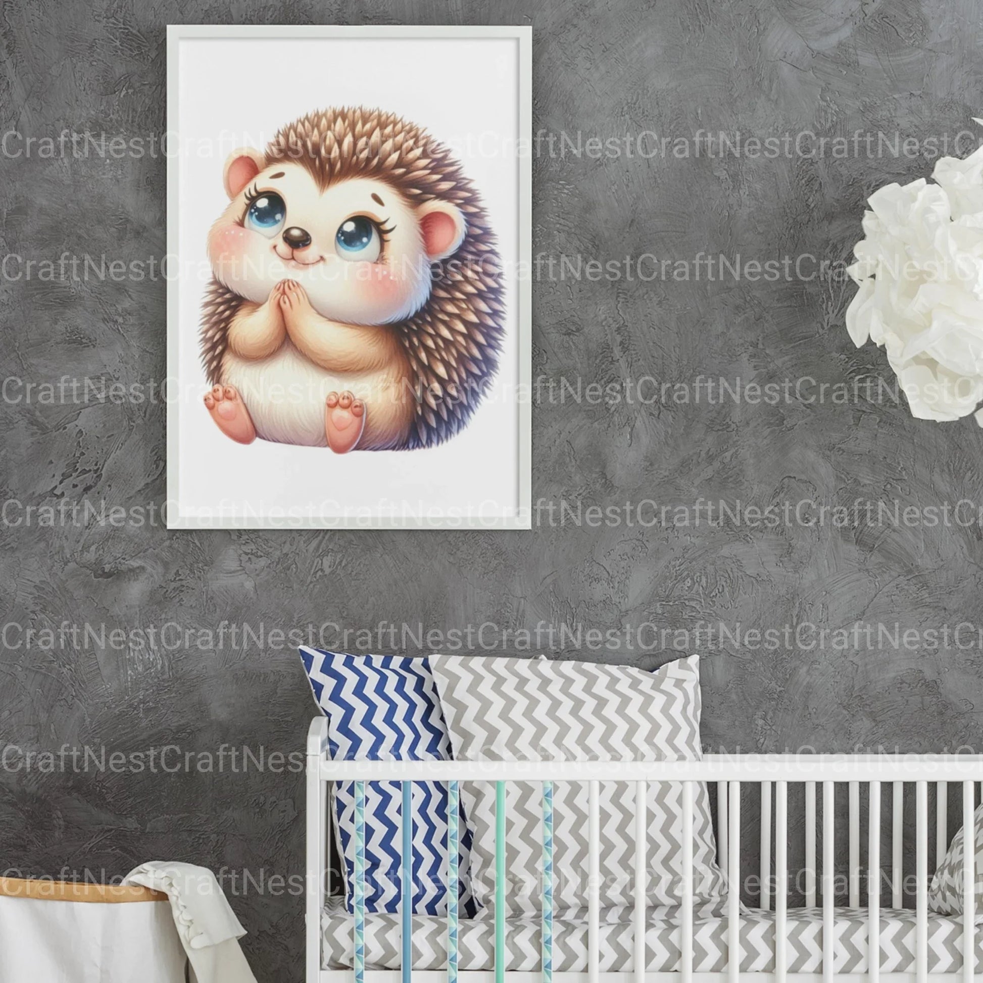 Little Hedgehog Clipart Bundle - CraftNest - Digital Crafting and Art