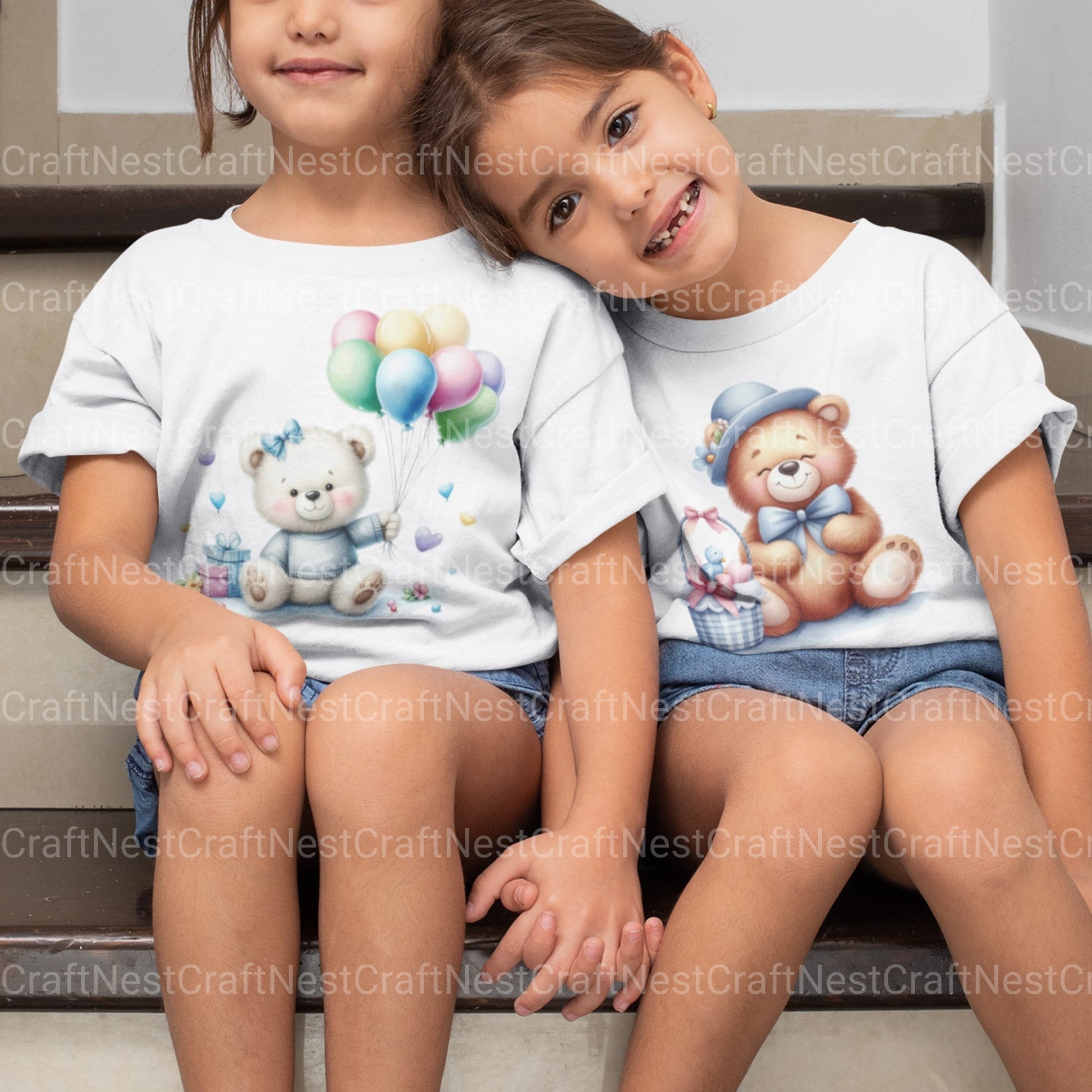 Cute Bears Clipart Bundle - CraftNest - Digital Crafting and Art