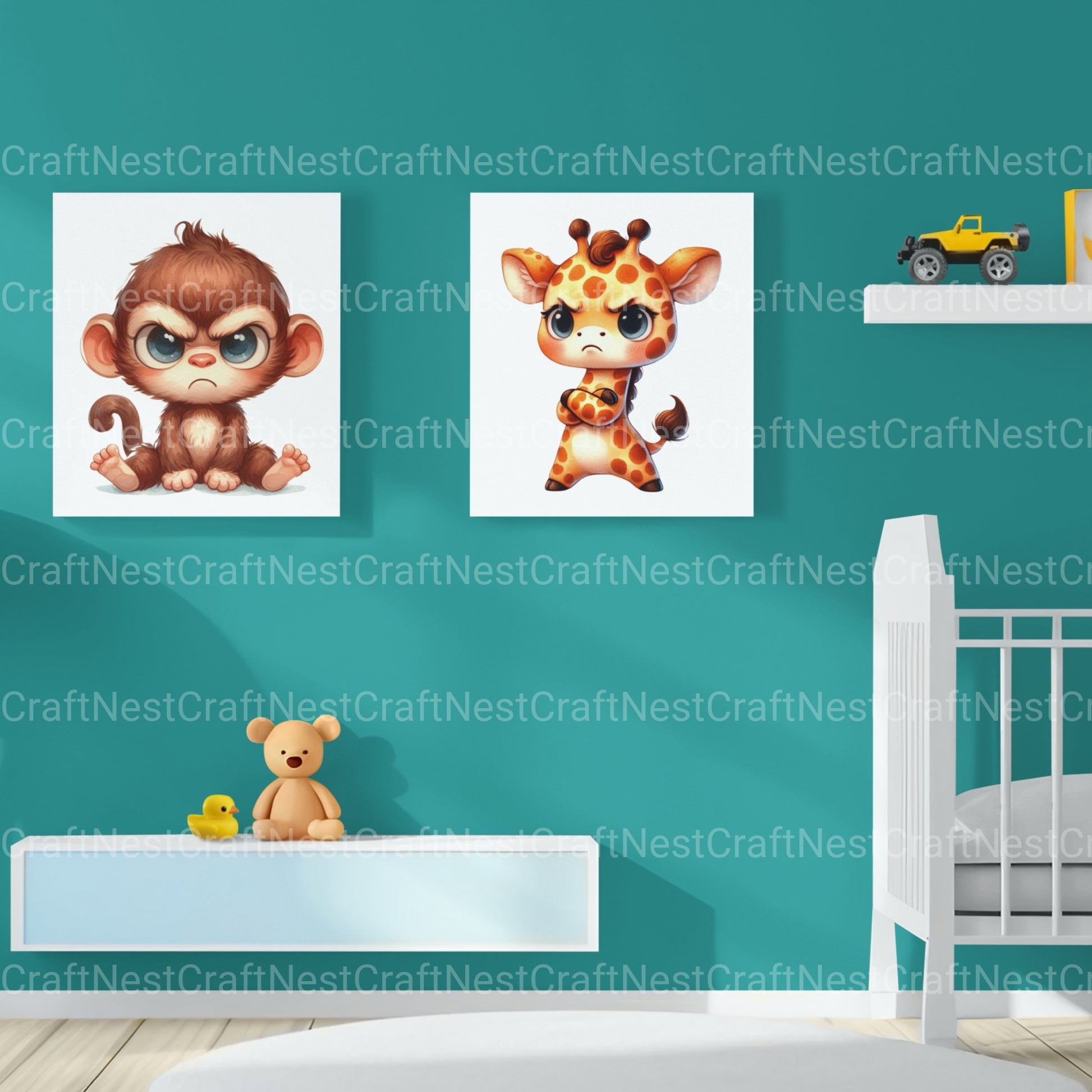 Grumpy Animals 1Clipart Bundle - CraftNest - Digital Crafting and Art