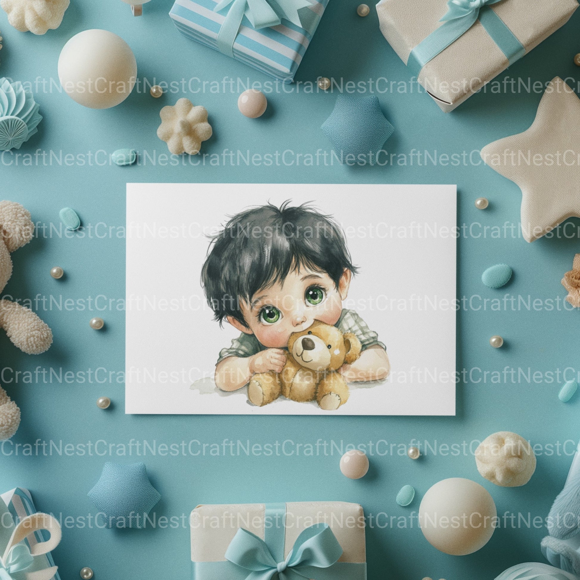 Cute Little Boys Clipart Bundle - CraftNest - Digital Crafting and Art