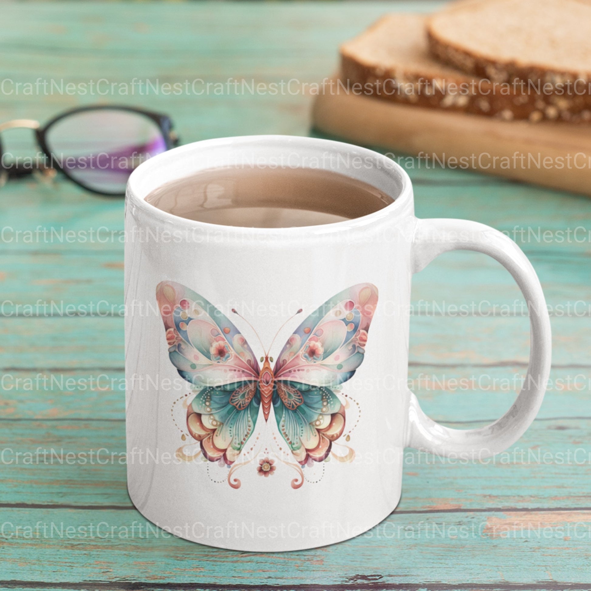 Boho Butterflies Clipart Bundle - CraftNest - Digital Crafting and Art