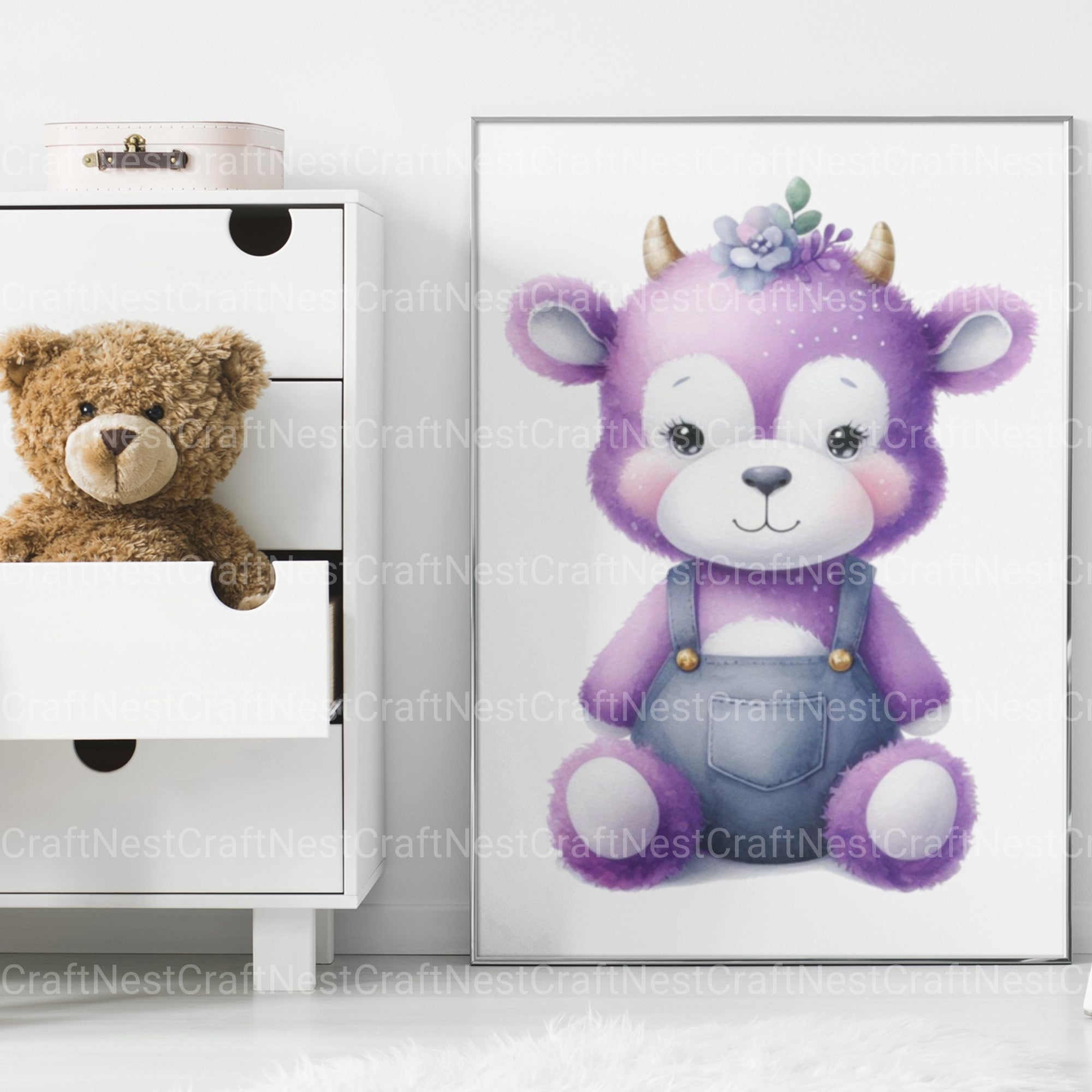 Nursery Animals Clipart Bundle 2 - CraftNest - Digital Crafting and Art