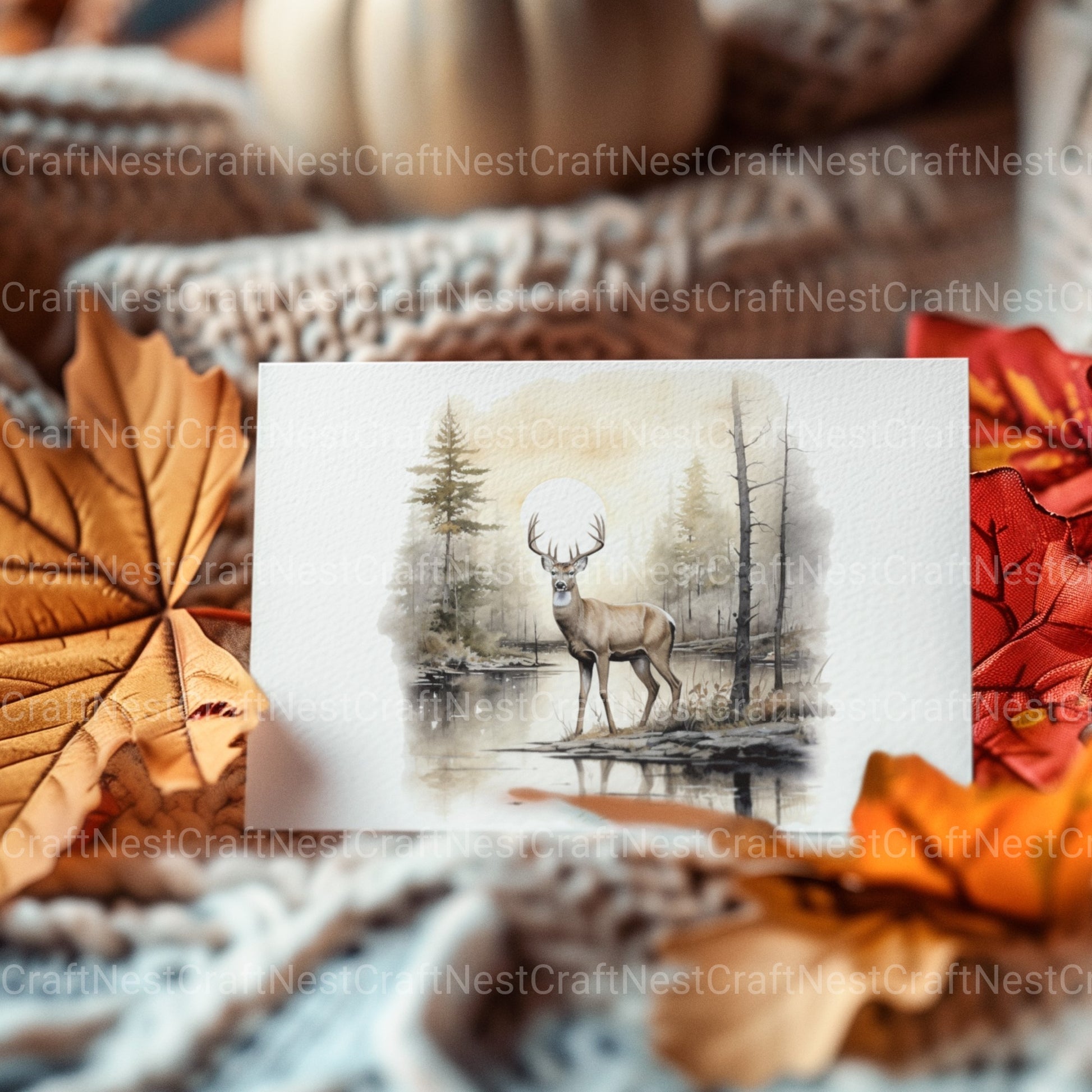 Forest Moon Nature Clipart Bundle - CraftNest - Digital Crafting and Art