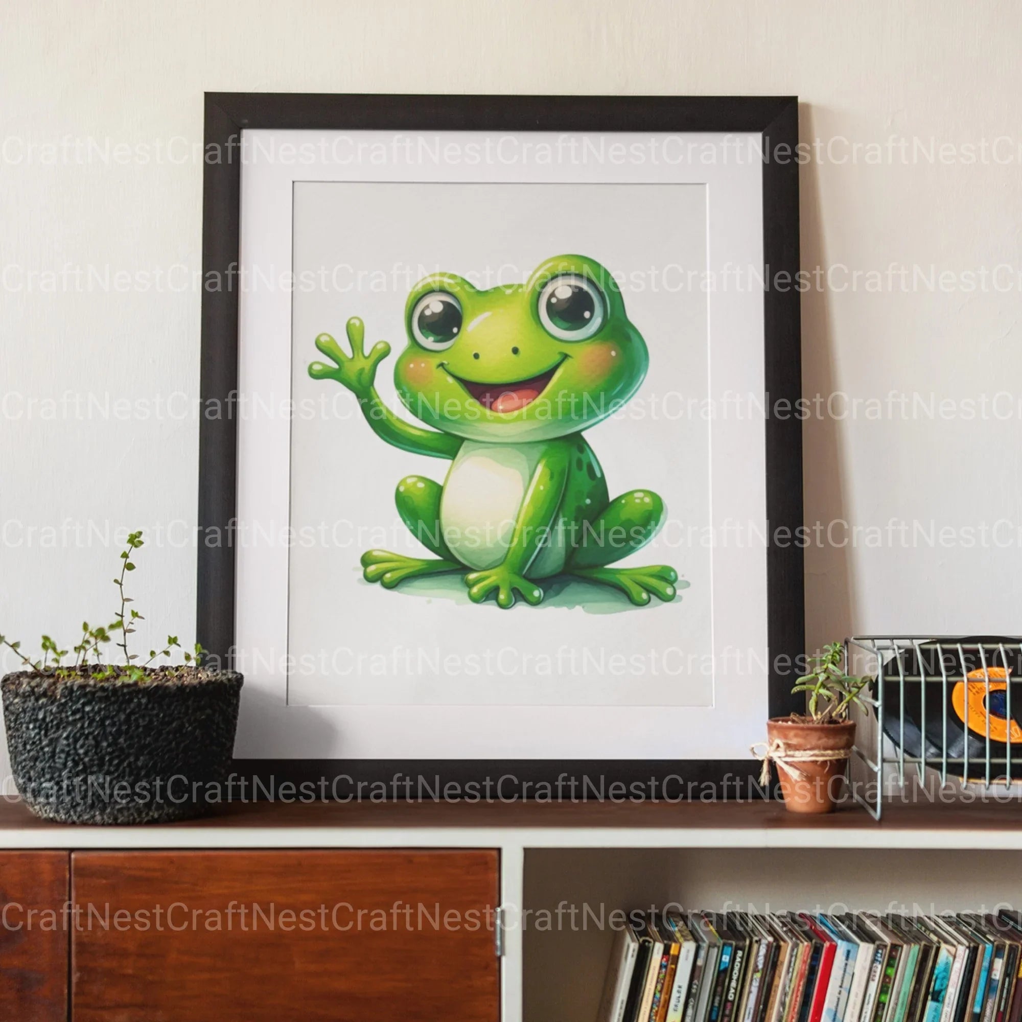 Cute Frog Clipart Bundle - CraftNest - Digital Crafting and Art