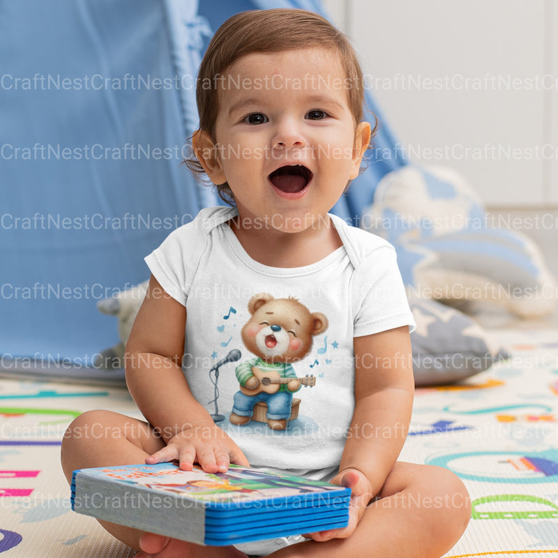 Cute Bears Clipart Bundle - CraftNest - Digital Crafting and Art