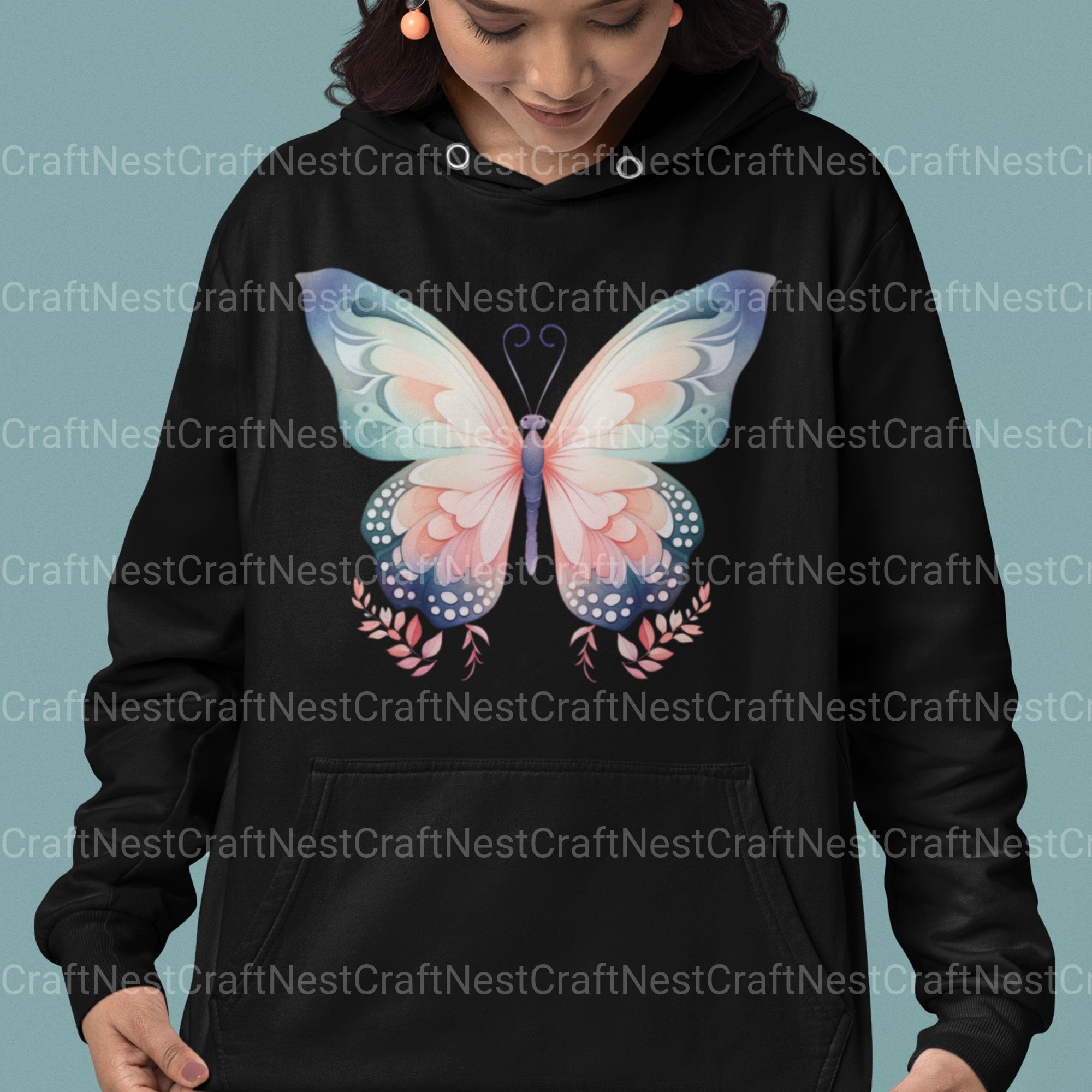 Boho Butterflies Clipart Bundle - CraftNest - Digital Crafting and Art