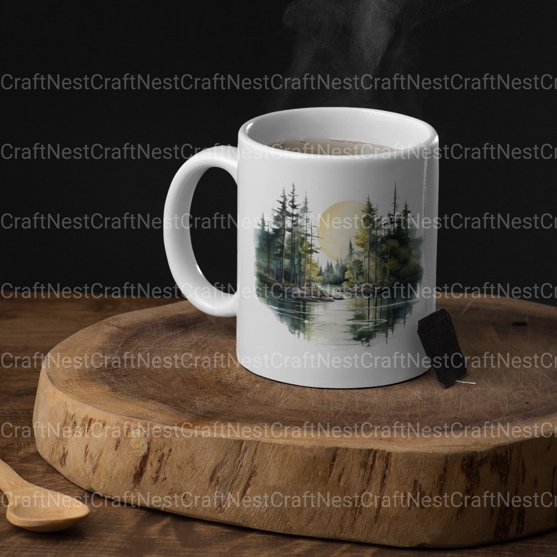 Forest Moon Nature Clipart Bundle - CraftNest - Digital Crafting and Art