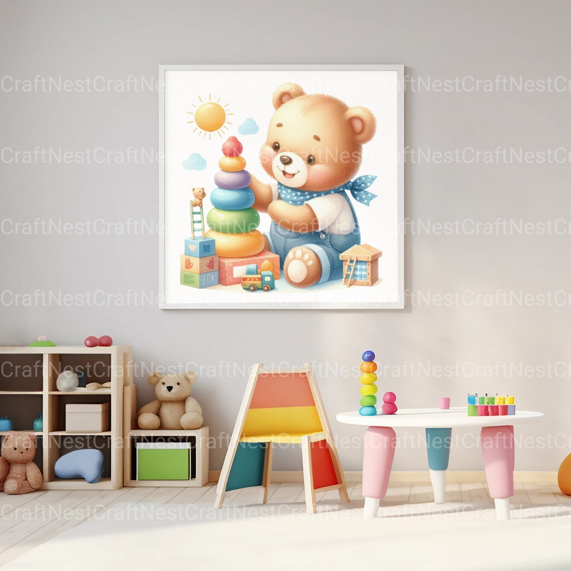 Cute Bears Clipart Bundle - CraftNest - Digital Crafting and Art