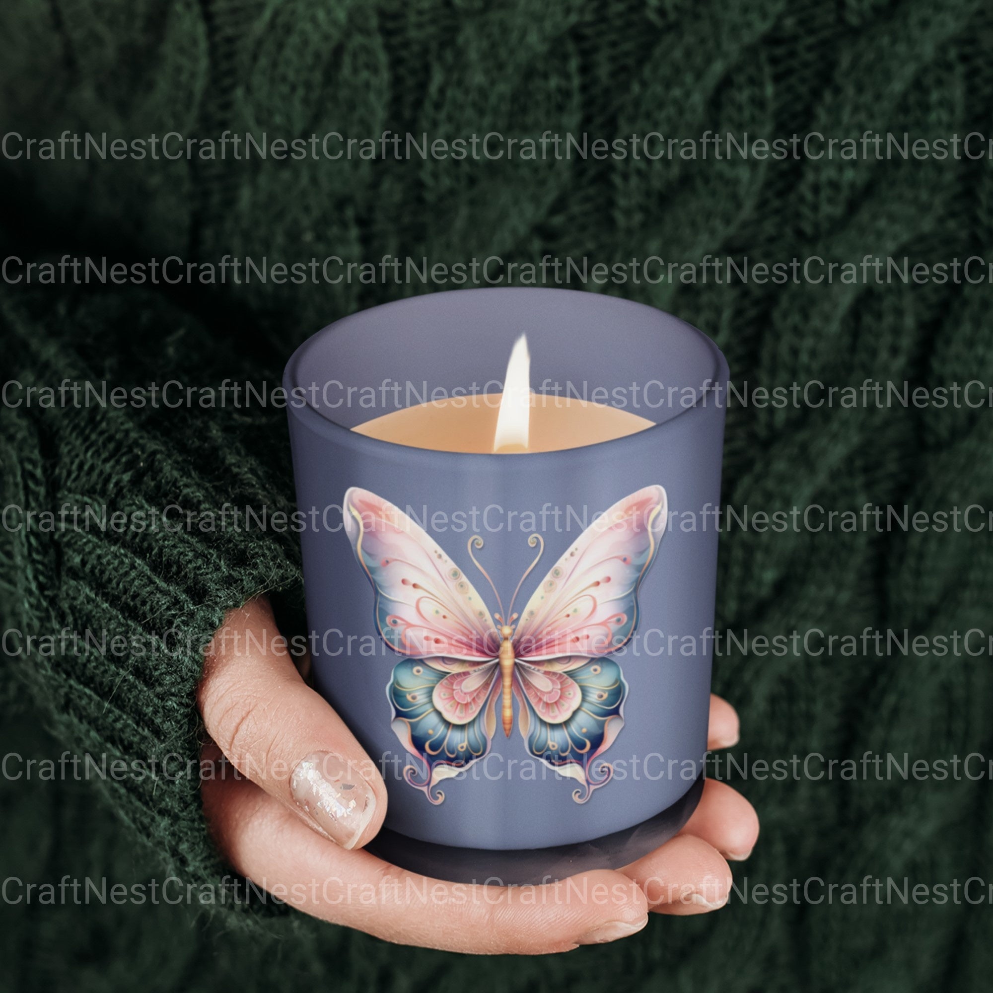 Boho Butterflies Clipart Bundle - CraftNest - Digital Crafting and Art