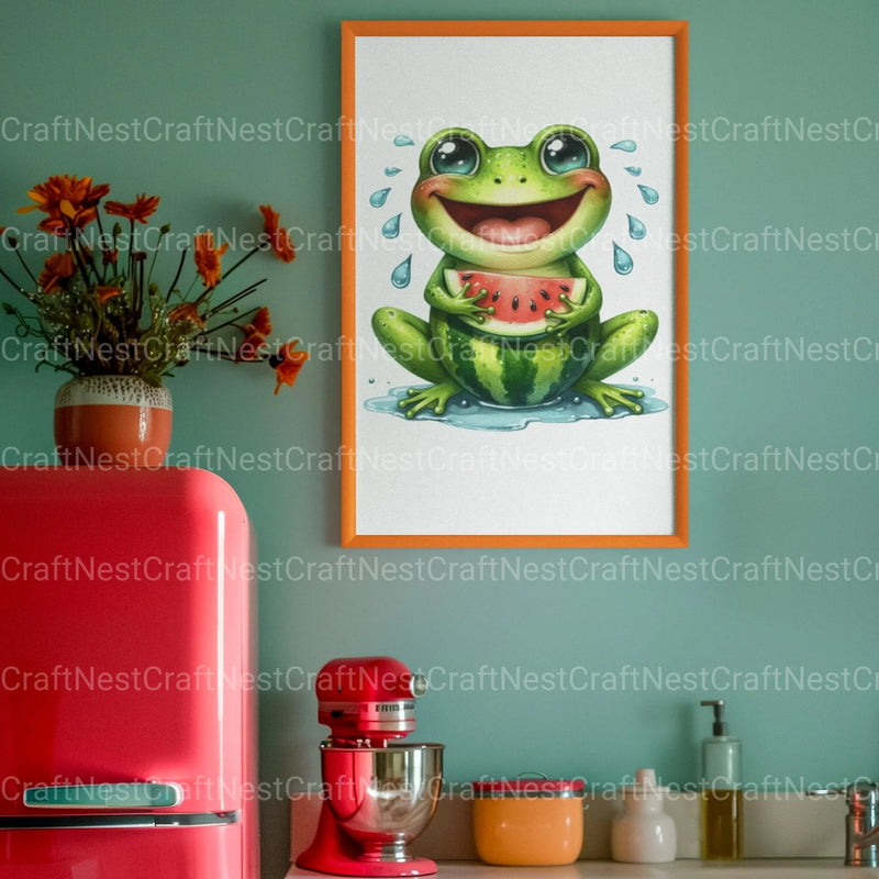 Cute Frog Clipart Bundle - CraftNest - Digital Crafting and Art