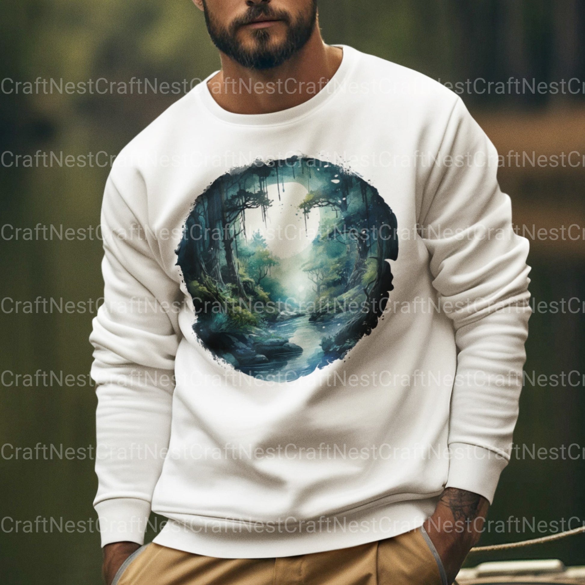 Forest Moon Nature Clipart Bundle - CraftNest - Digital Crafting and Art