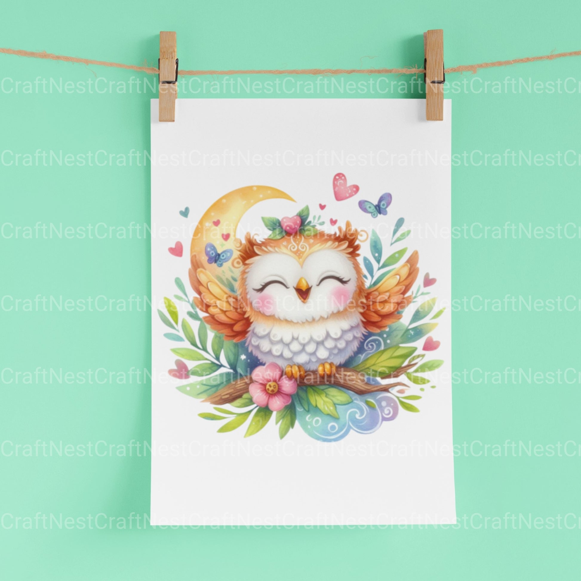 Cute Owls Clipart Bundle - CraftNest - Digital Crafting and Art