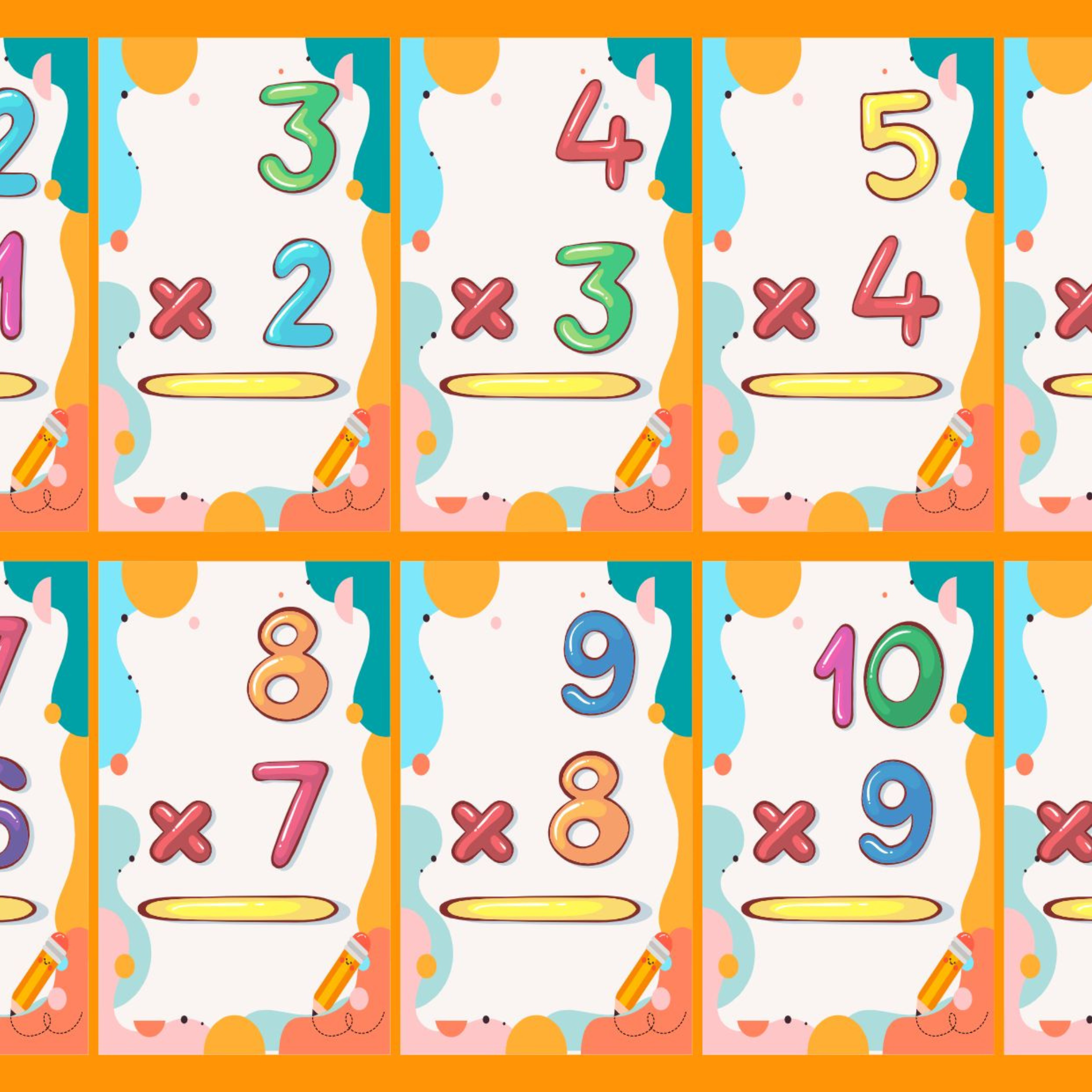 Multiplication Flashcards for Kids
