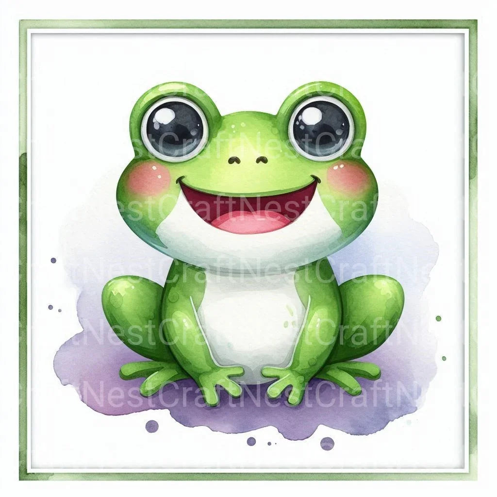 Cute Frog Clipart Bundle - CraftNest - Digital Crafting and Art