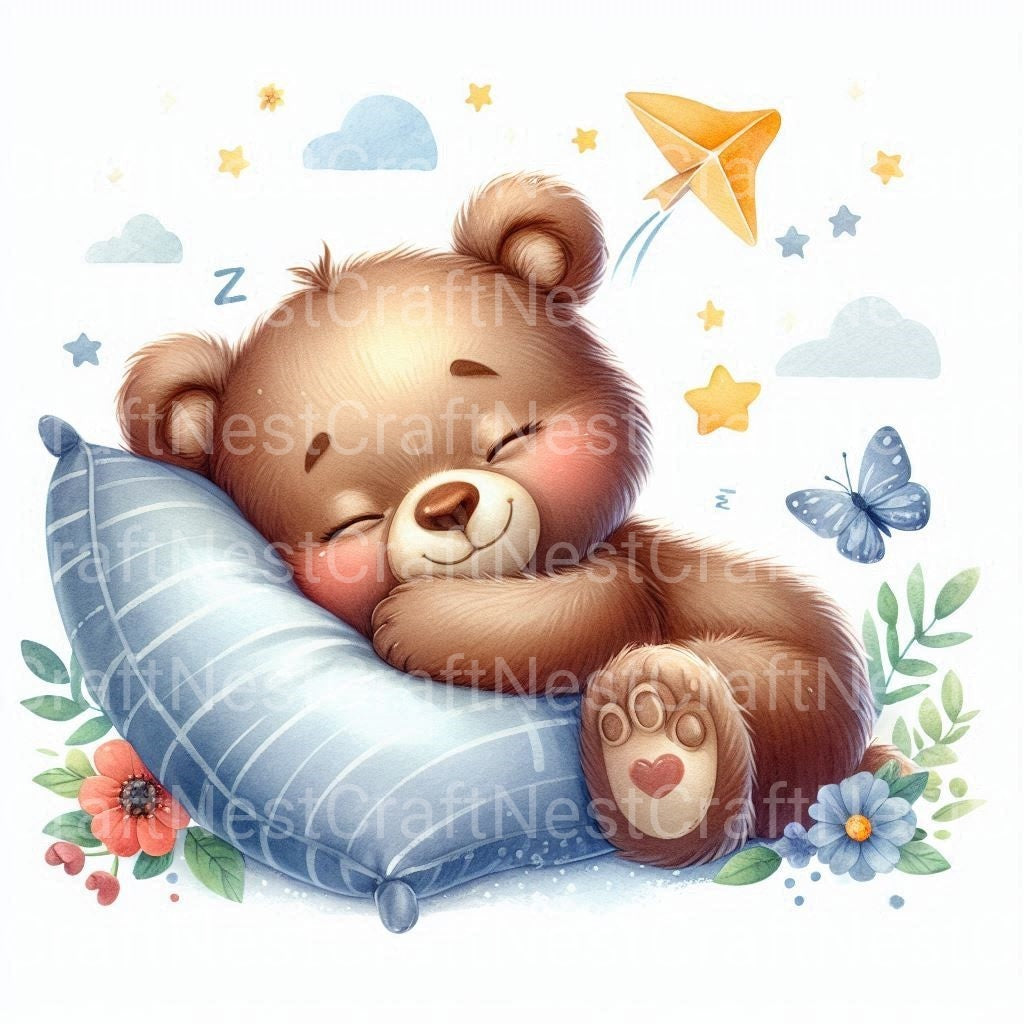 Cute Bears Clipart Bundle - CraftNest - Digital Crafting and Art