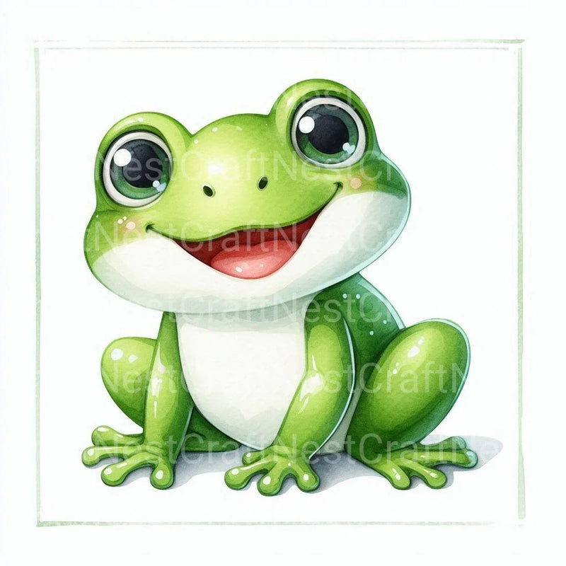 Cute Frog Clipart Bundle - CraftNest - Digital Crafting and Art