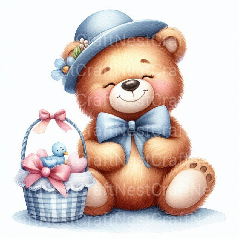 Cute Bears Clipart Bundle - CraftNest - Digital Crafting and Art