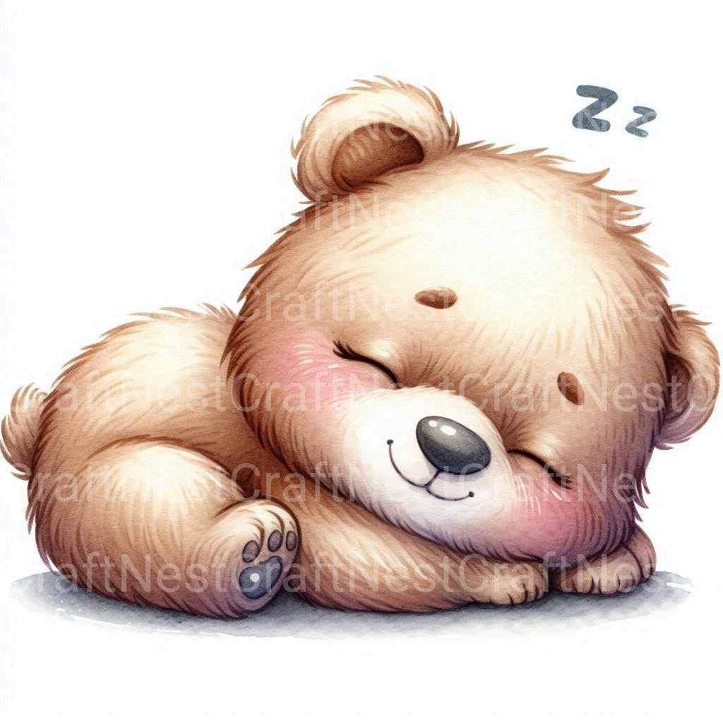 Cute Bears Clipart Bundle - CraftNest - Digital Crafting and Art